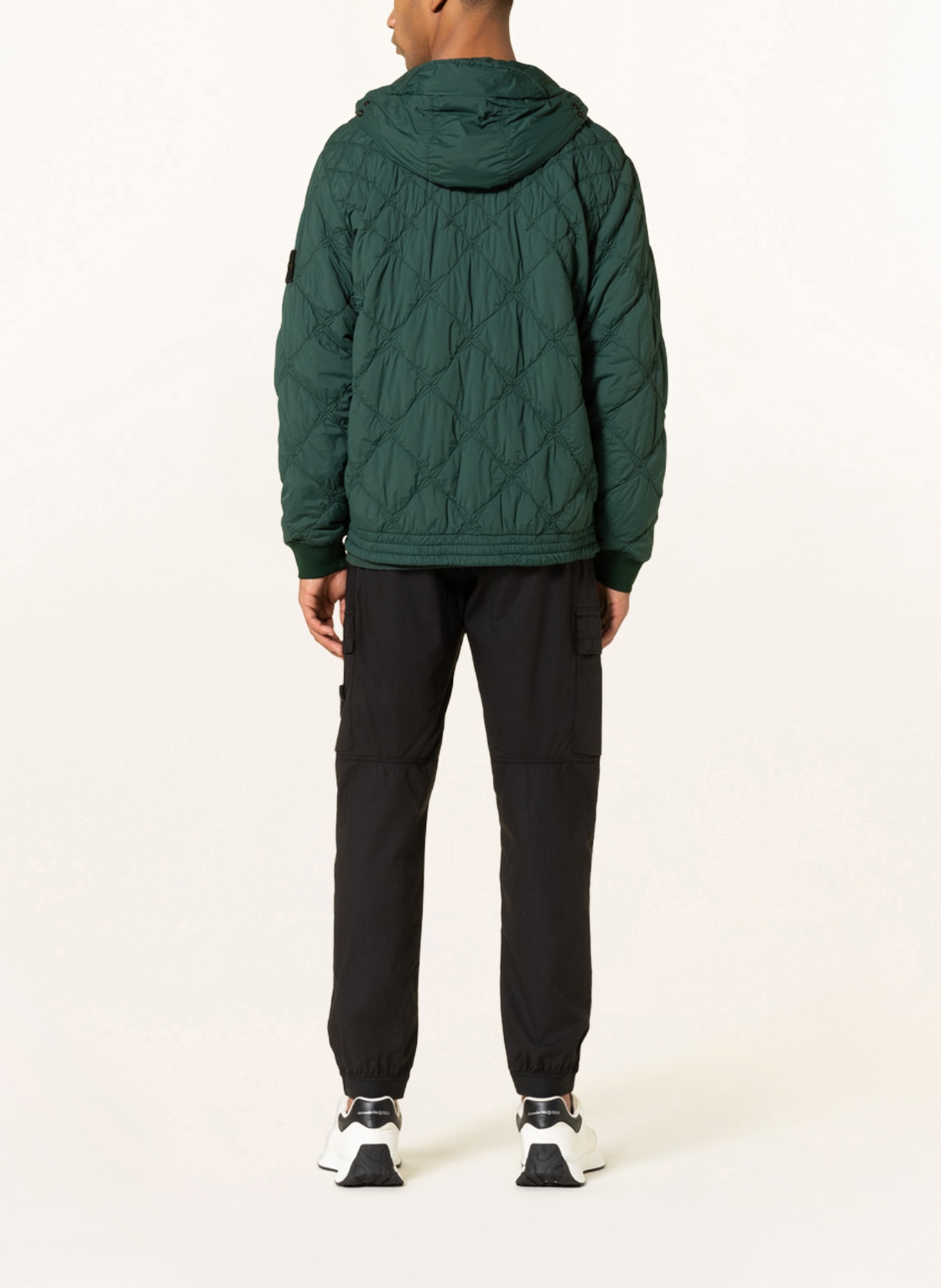 STONE ISLAND Quilted jacket, Color: DARK GREEN (Image 3)
