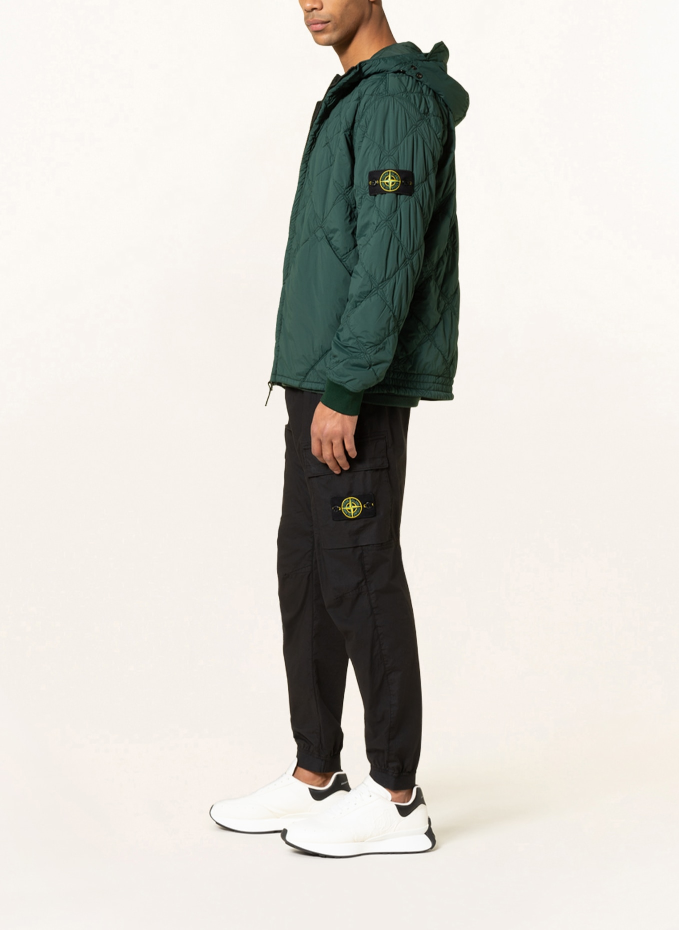 STONE ISLAND Quilted jacket, Color: DARK GREEN (Image 4)