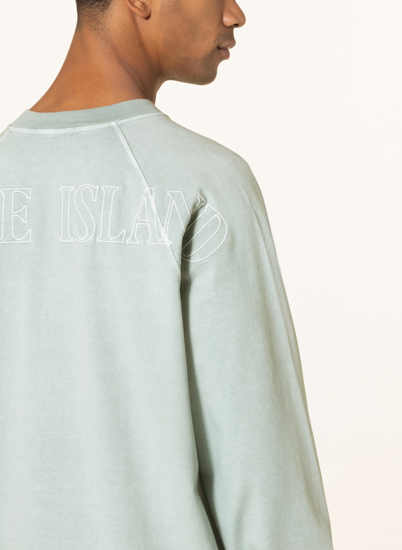 STONE ISLAND Oversized-Sweatshirt, Farbe: BLAUGRAU (Bild 4)