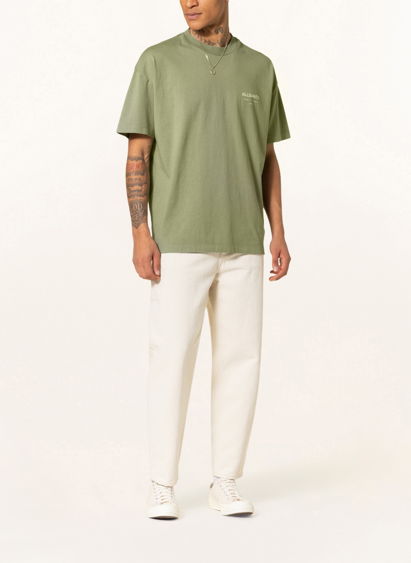 ALLSAINTS T-Shirt UNDERGROUND, Farbe: GRÜN (Bild 2)
