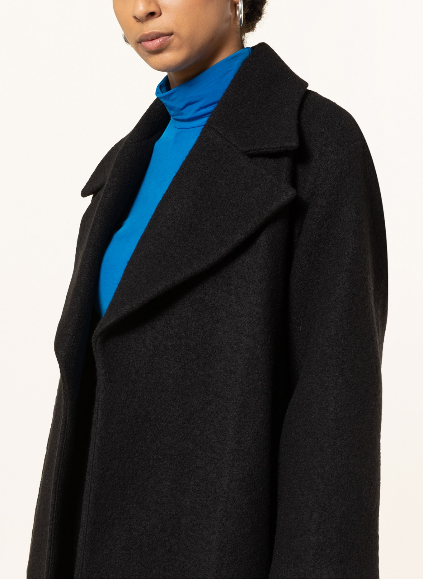 WHISTLES Wool coat LORNA, Color: BLACK (Image 4)