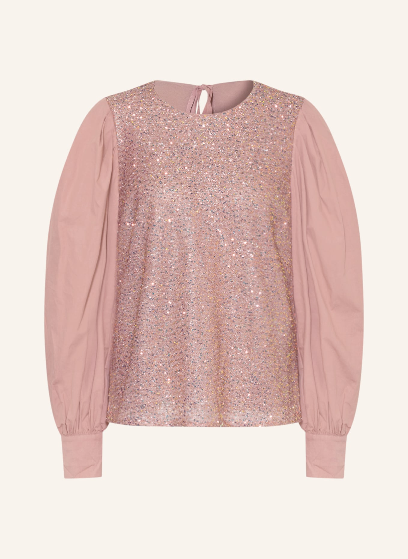 summum woman Shirt blouse with sequins, Color: ROSE (Image 1)