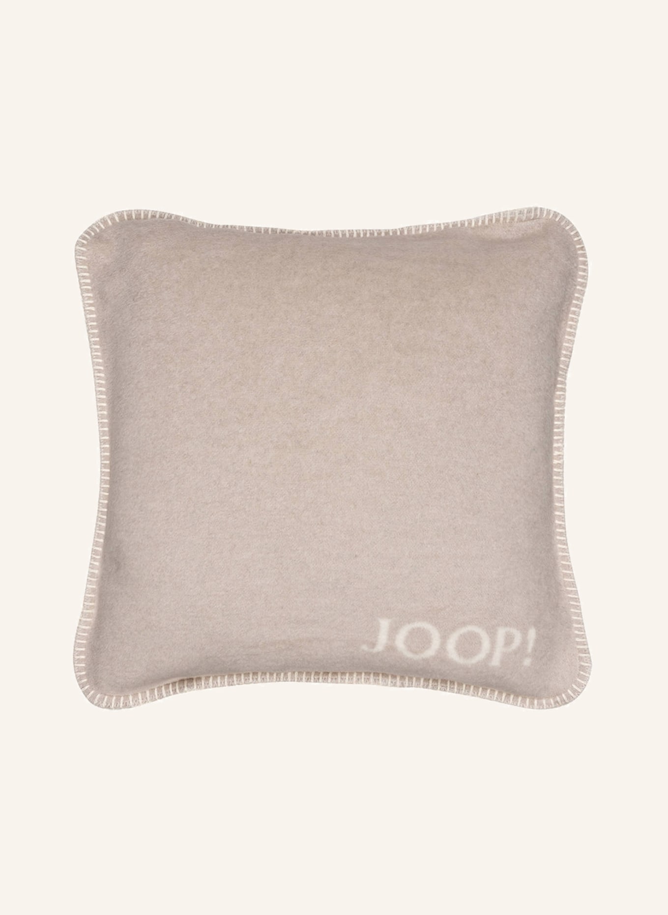 JOOP! Decorative cushion cover UNI DOUBLEFACE, Color: SAND/ ECRU  (Image 1)