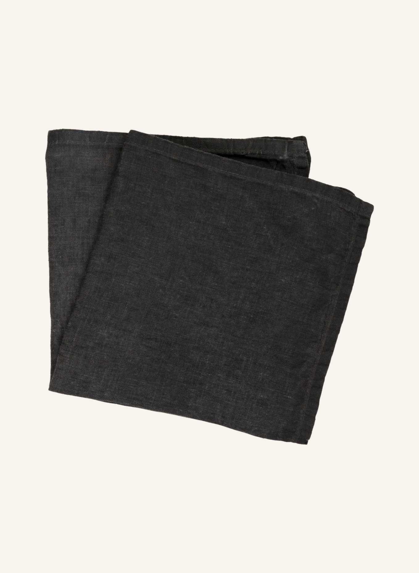 pichler Set of 2 cloth napkins LISKA made of linen, Color: DARK GRAY (Image 1)