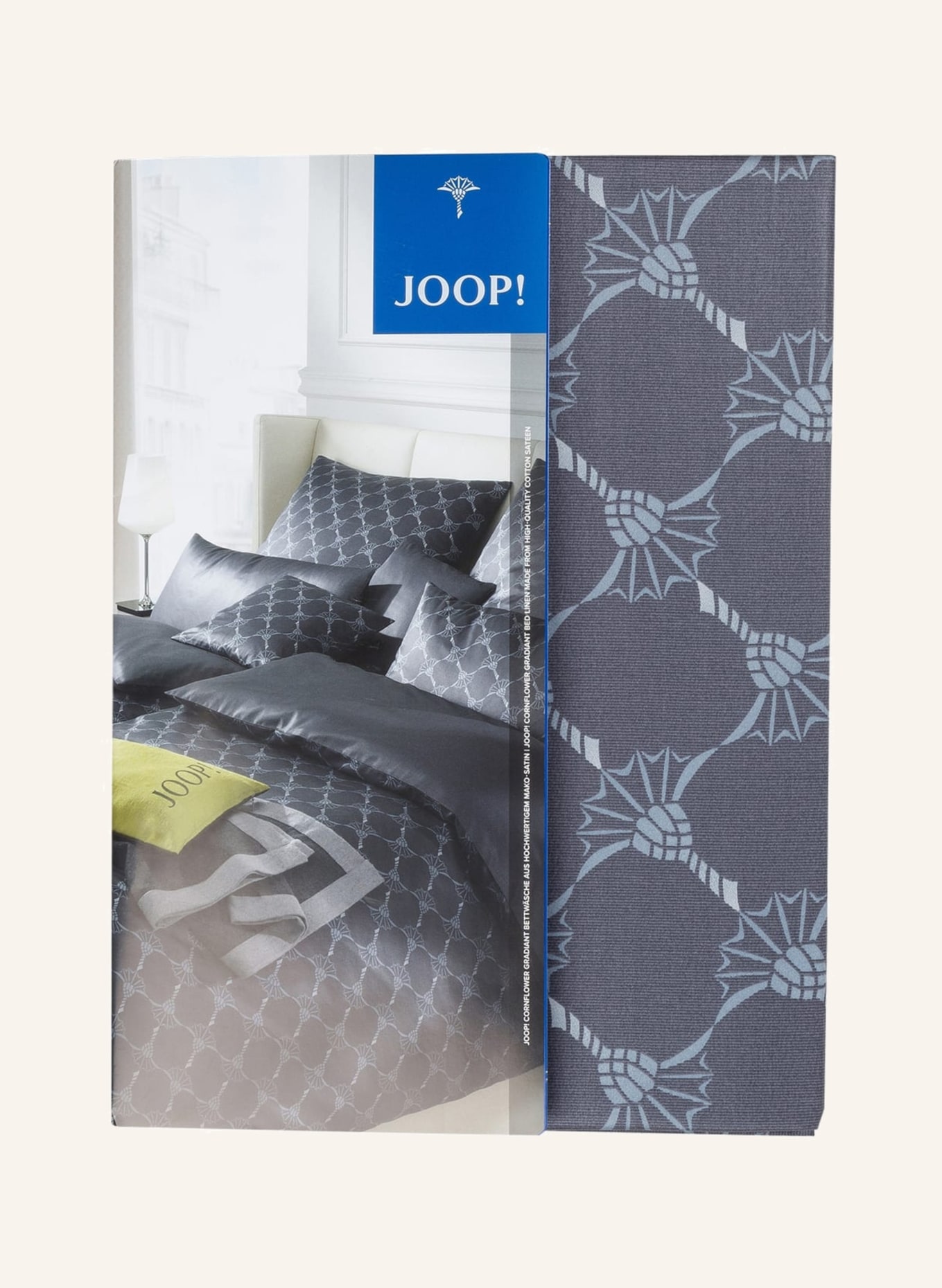 JOOP! Bettwäsche CORNFLOWER GRADIANT, Farbe: DUNKELGRAU/ GRAU (Bild 4)