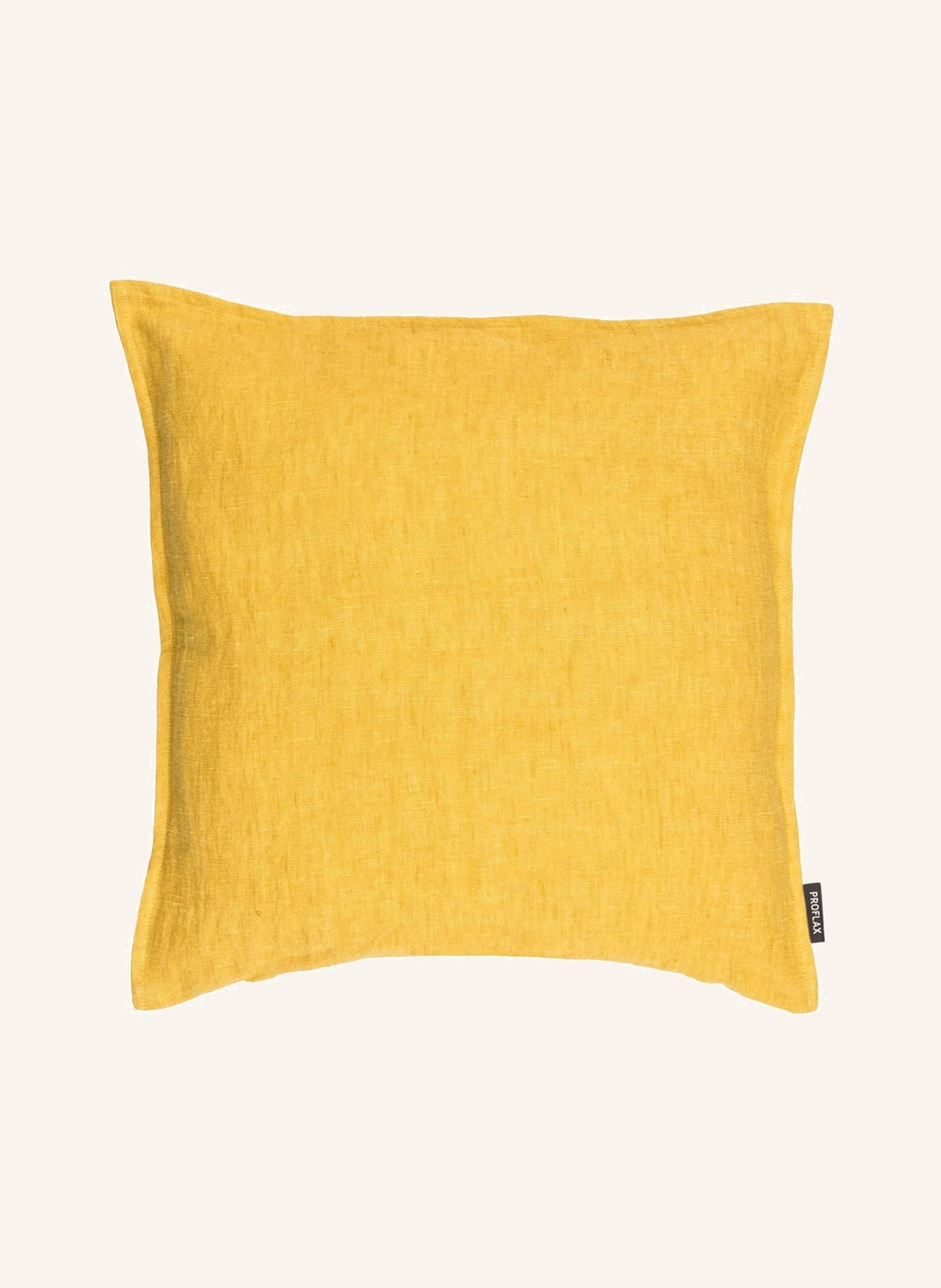 PROFLAX Linen decorative cushion cover SVEN, Color: DARK YELLOW (Image 1)