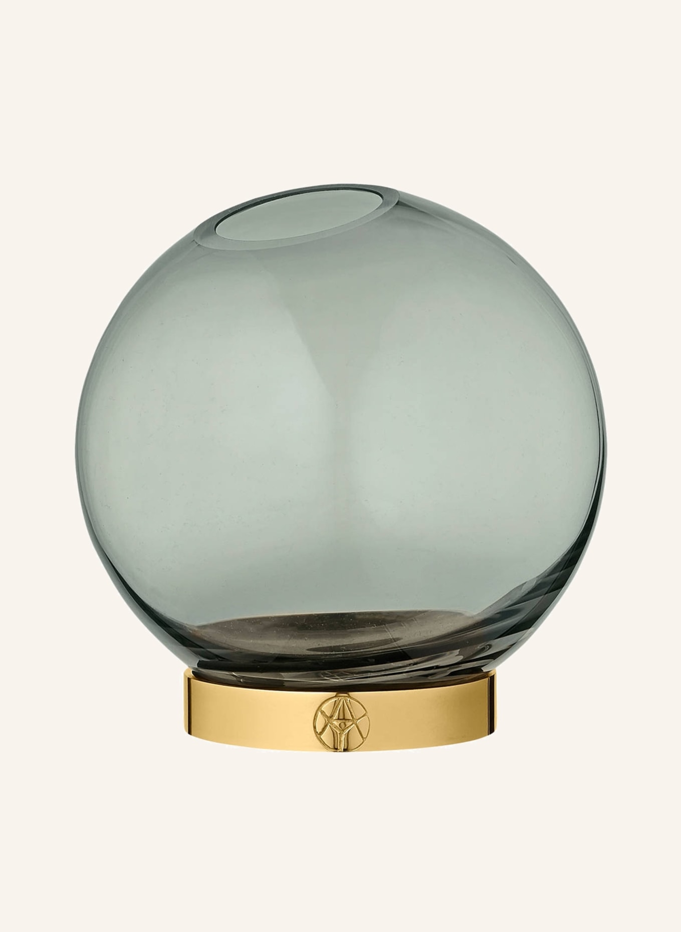 AYTM Vase GLOBE SMALL, Farbe: GRÜN/ GOLD (Bild 1)