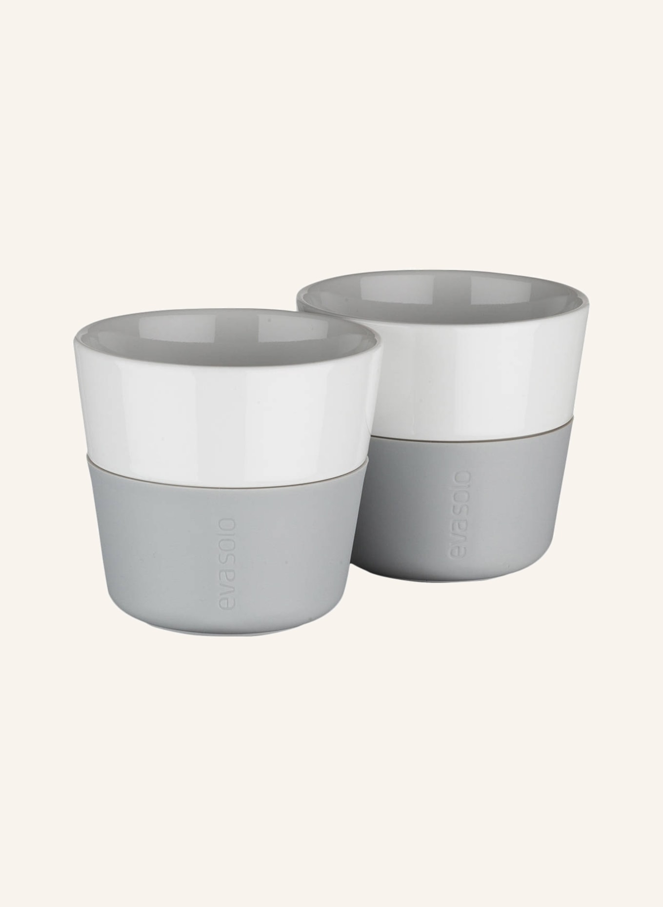 eva solo Set of 2 Lungo mugs, Color: WHITE/ LIGHT GRAY (Image 1)