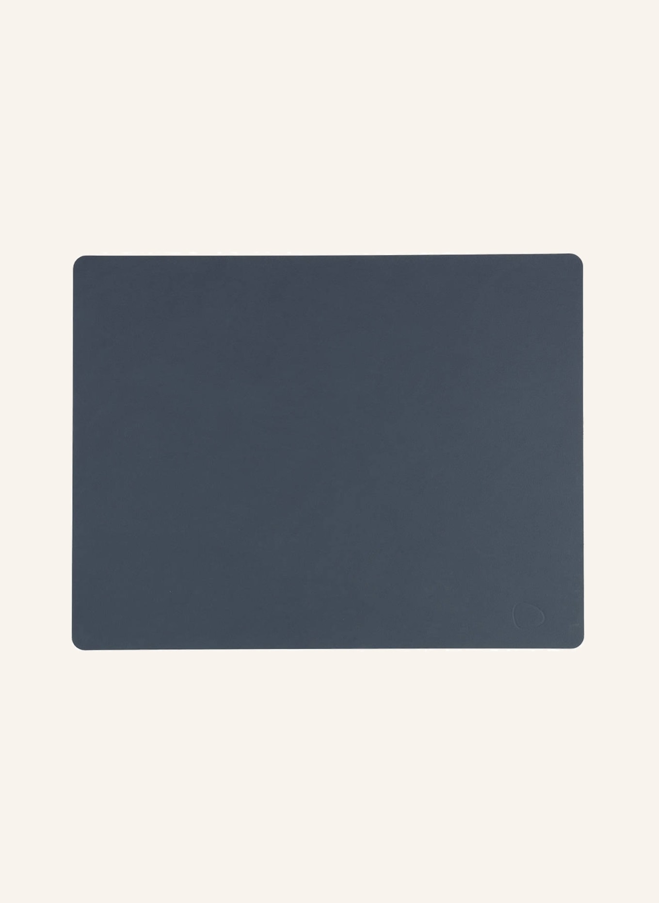 LINDDNA Placemats SQUARE L made of leather, Color: BLUE GRAY (Image 1)