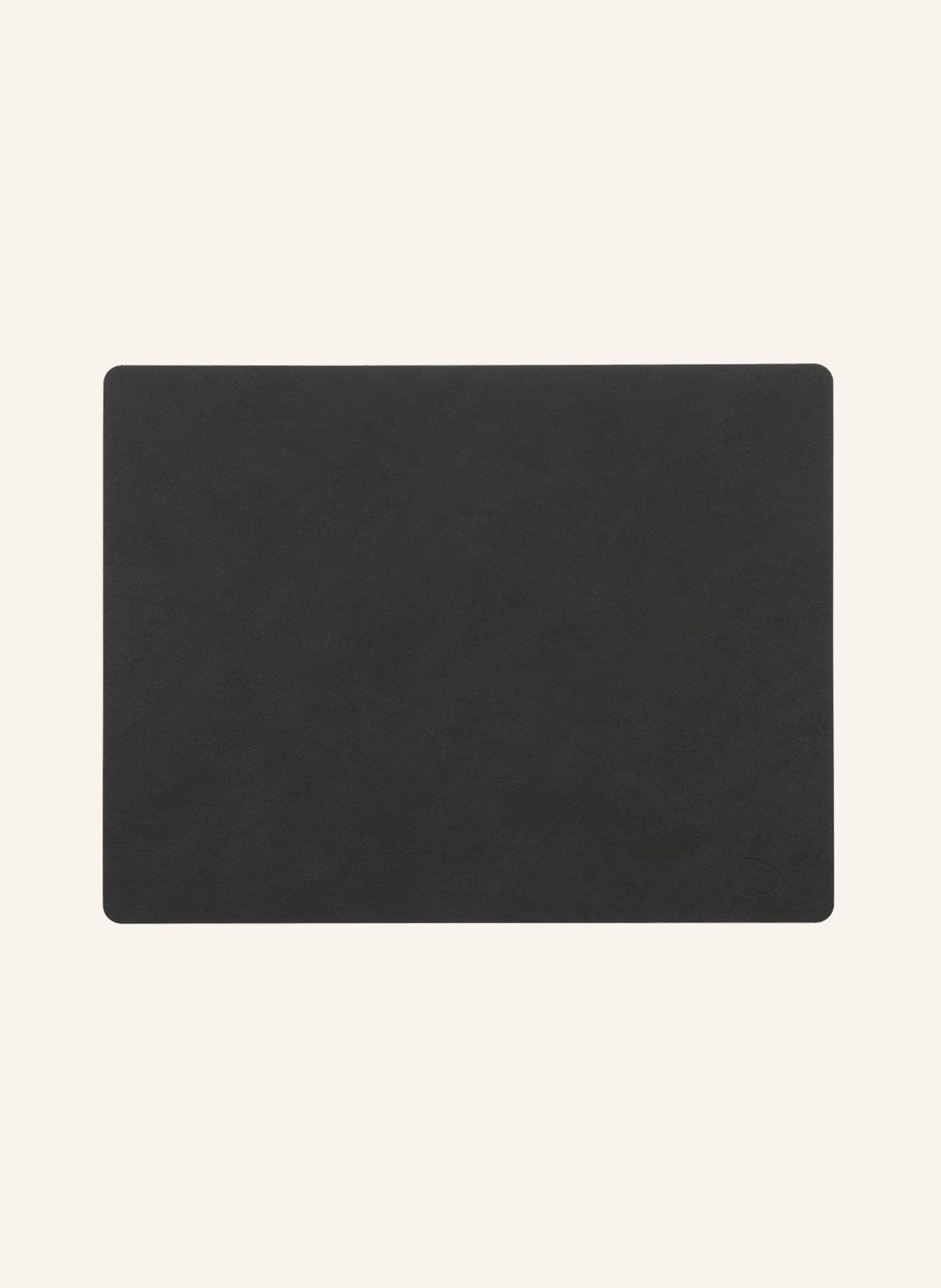 LINDDNA Placemats SQUARE L made of leather, Color: BLACK (Image 1)