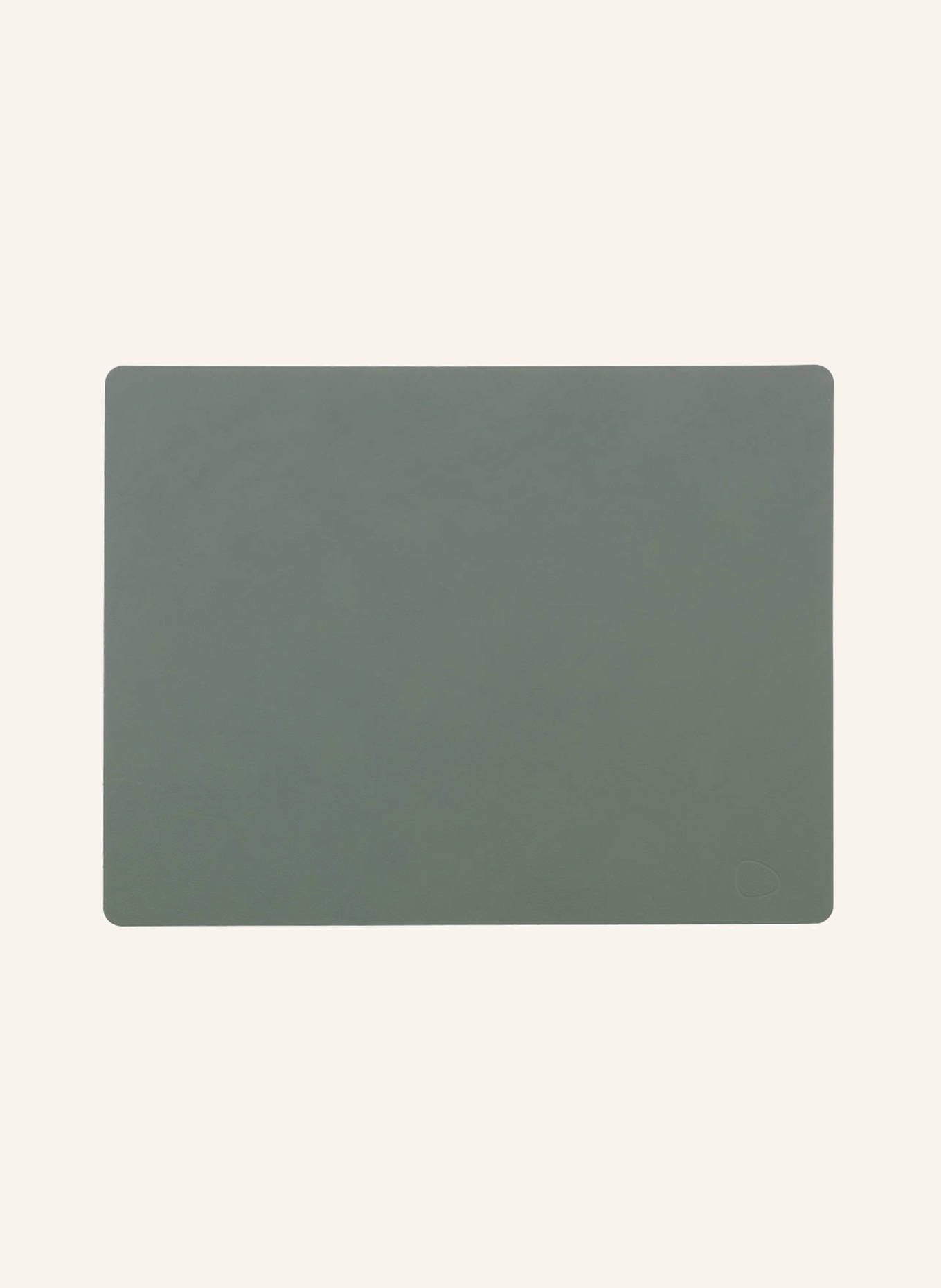 LINDDNA Tischset SQUARE L aus Leder, Farbe: MINT (Bild 1)