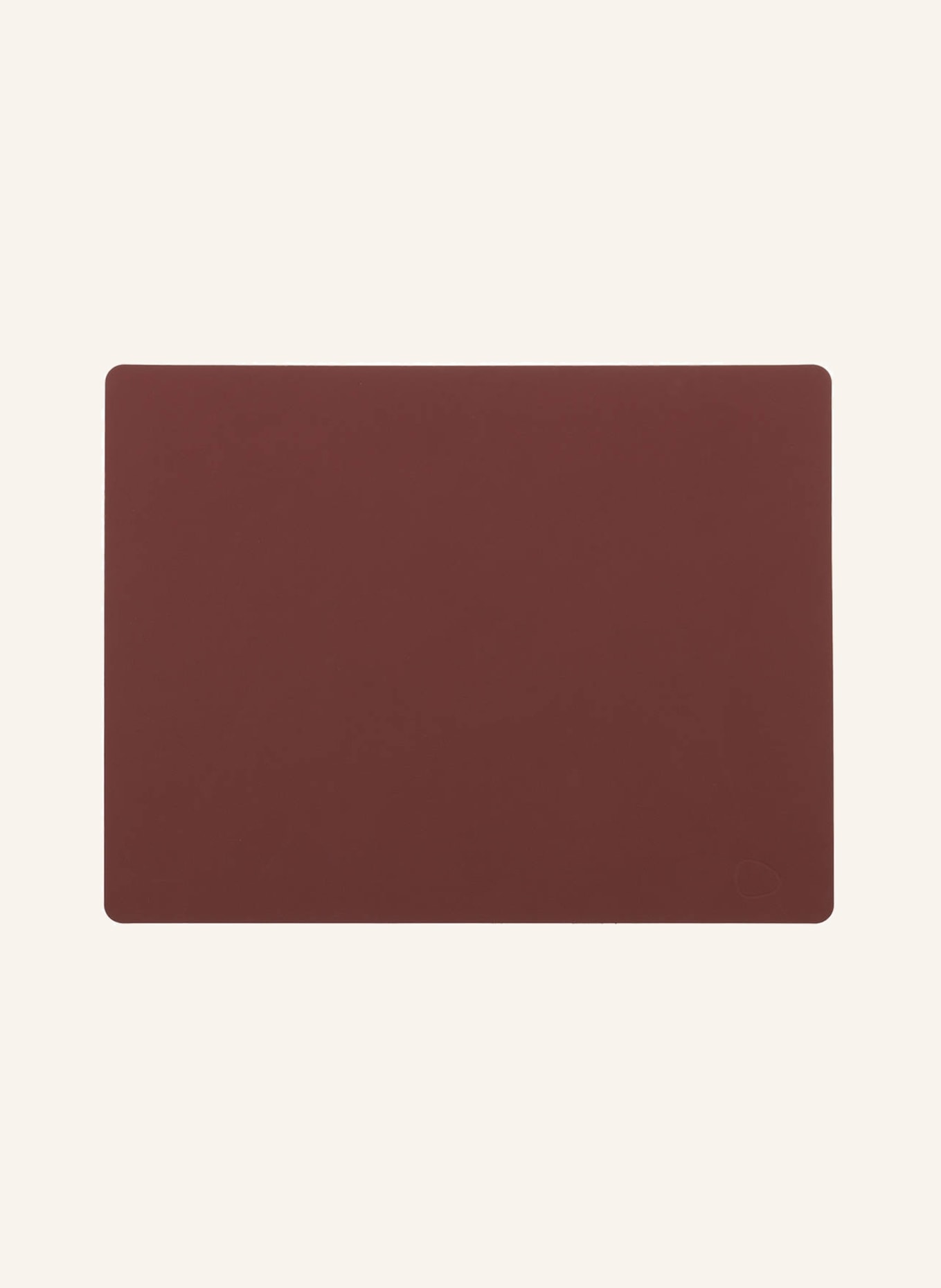 LINDDNA Placemats SQUARE L made of leather, Color: DARK RED (Image 1)