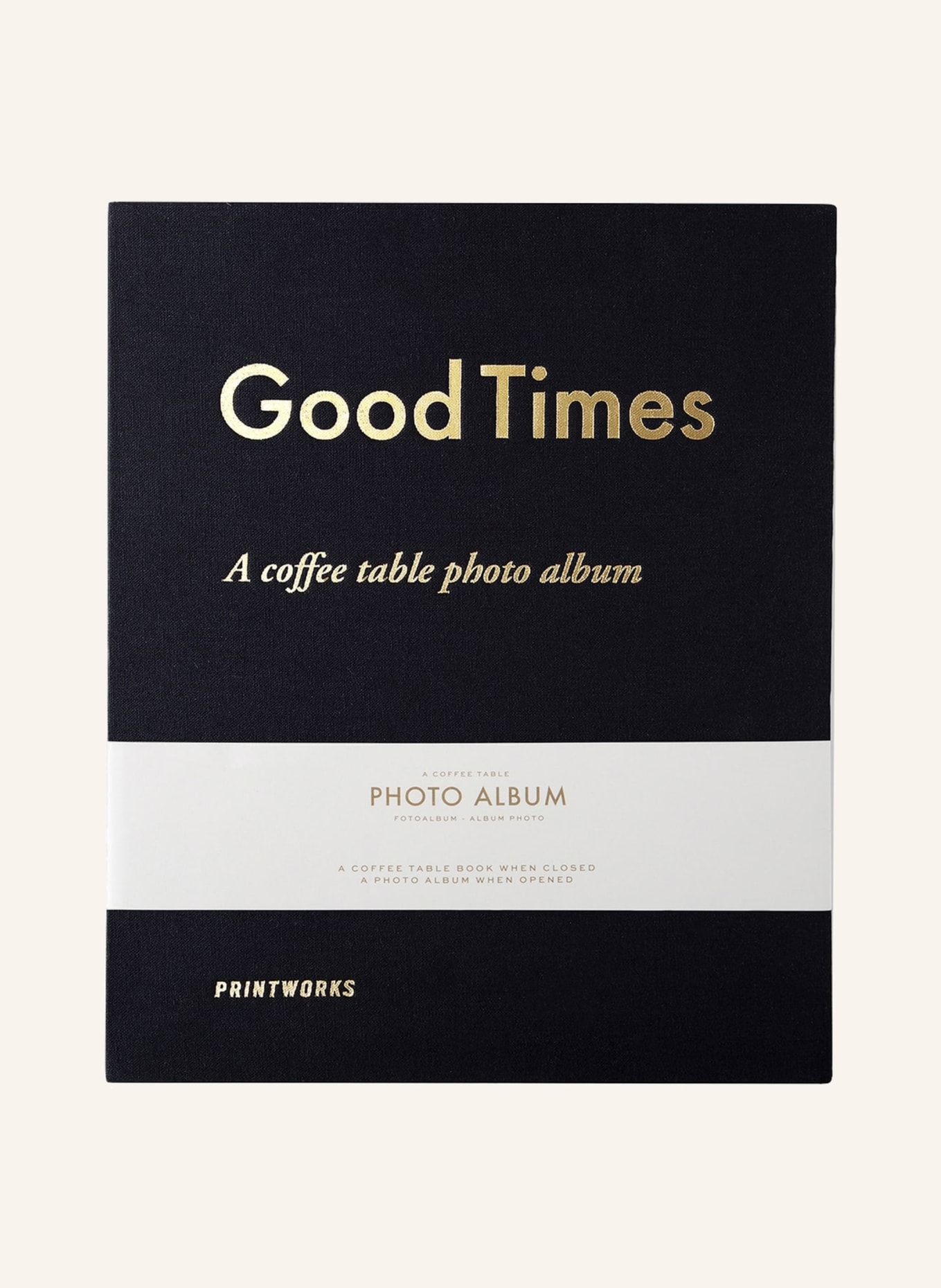 PRINTWORKS Album na zdjęcia GOOD TIMES, Kolor: CZARNY/ ZŁOTY (Obrazek 1)