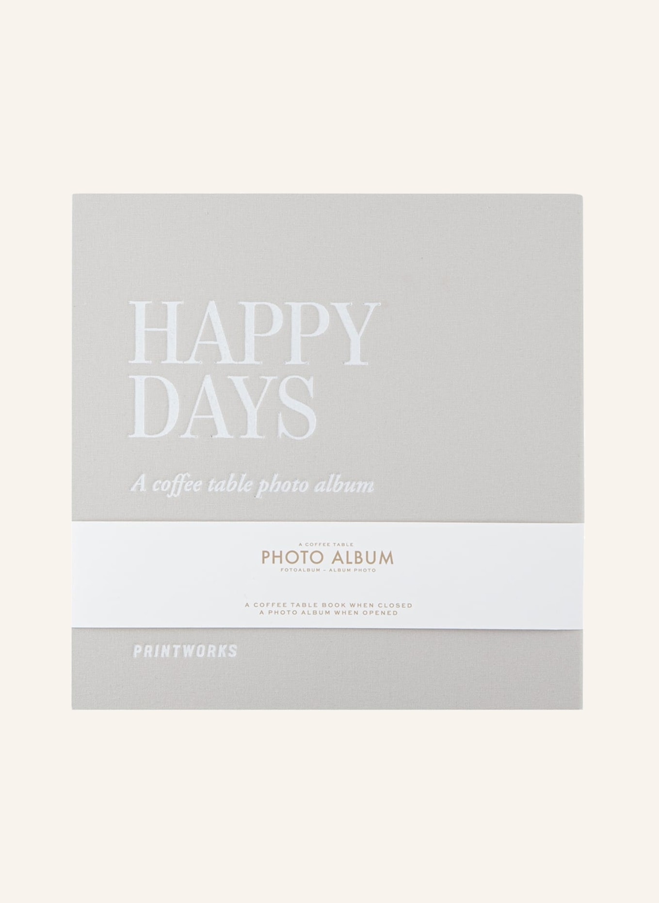 PRINTWORKS Album na zdjęcia HAPPY DAYS, Kolor: SZARY (Obrazek 1)