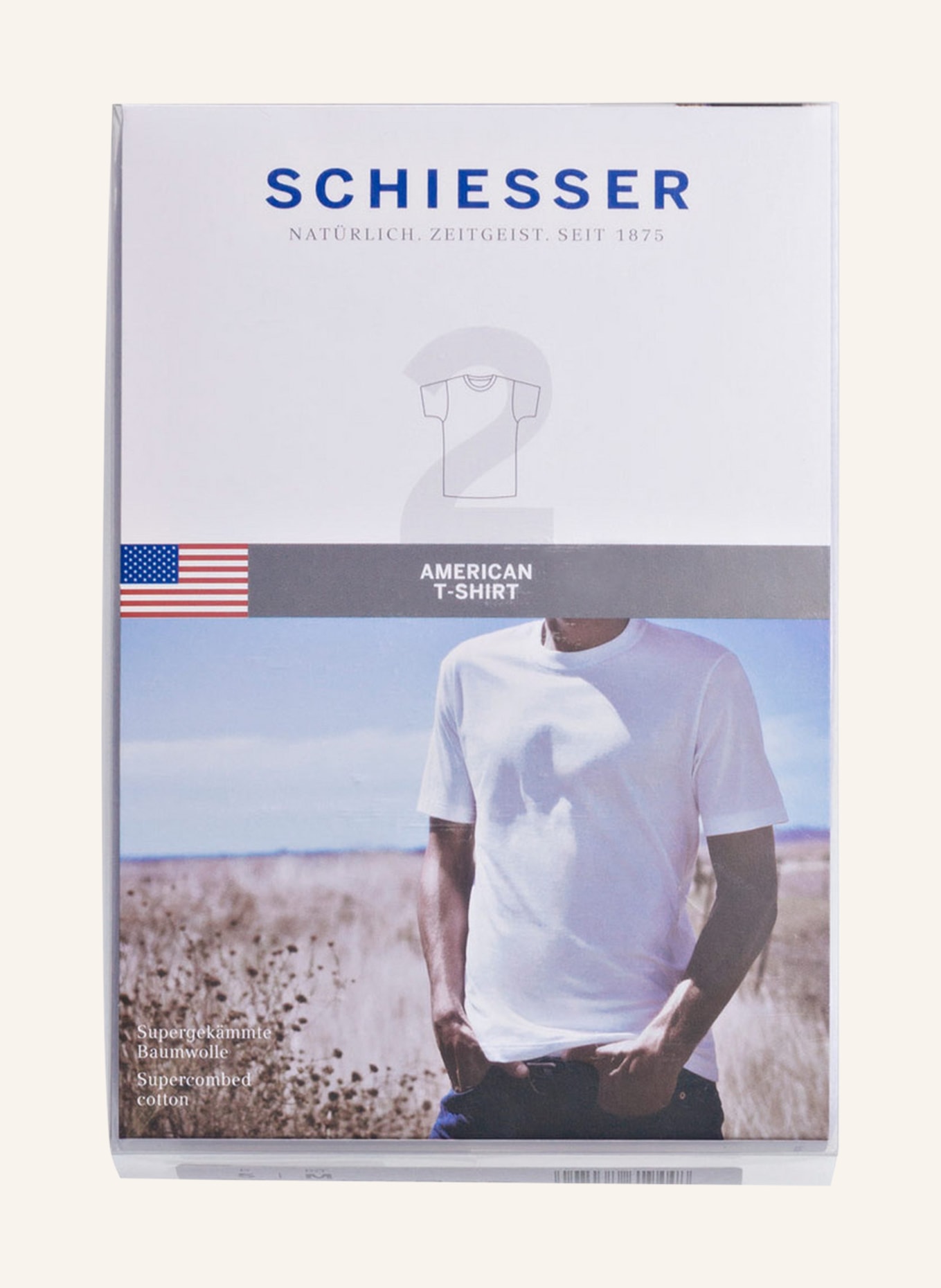 SCHIESSER 2-pack T-shirts, Color: WHITE (Image 3)