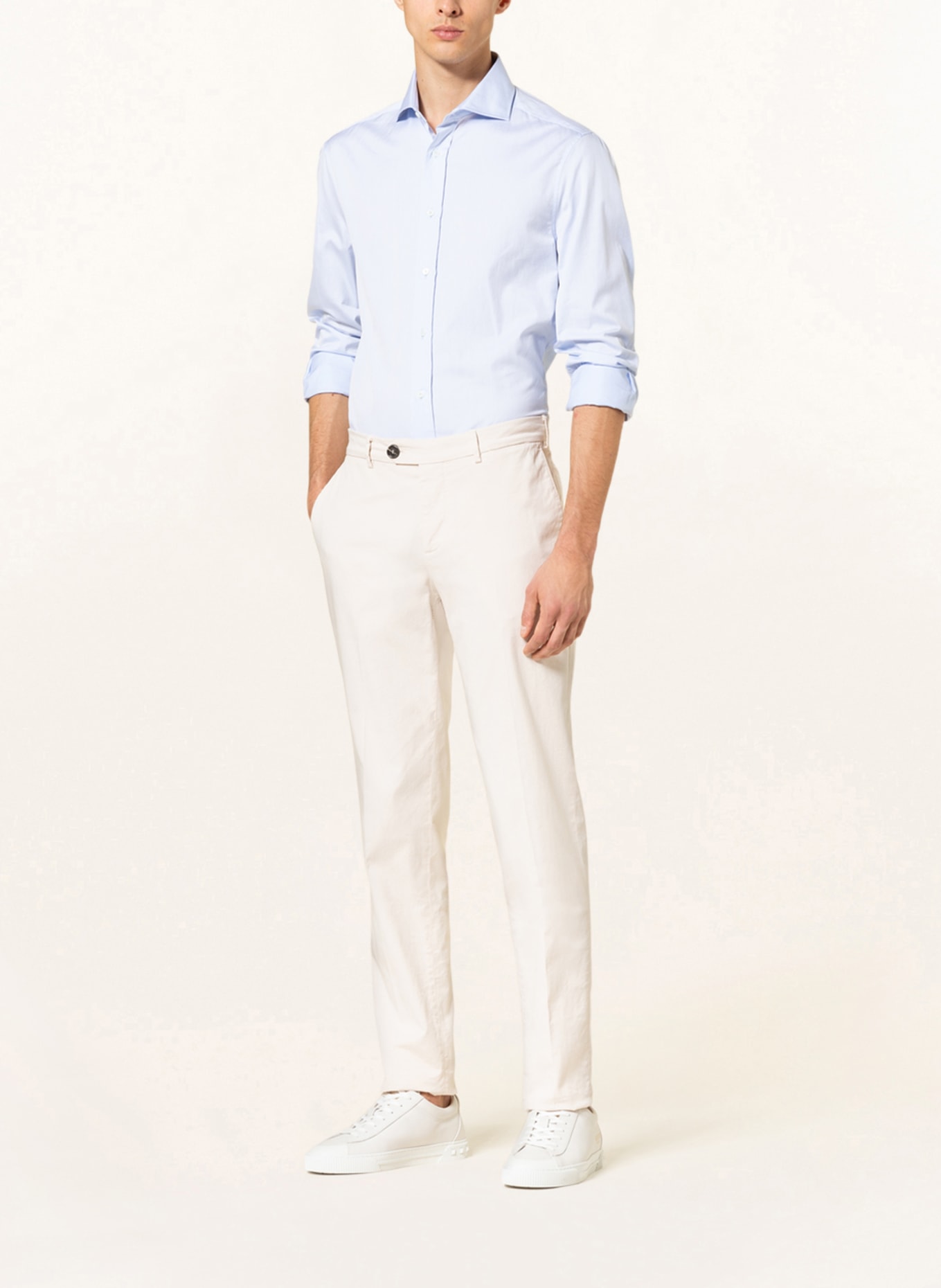 BRUNELLO CUCINELLI Košile Slim Fit: TMAVĚ MODRÁ