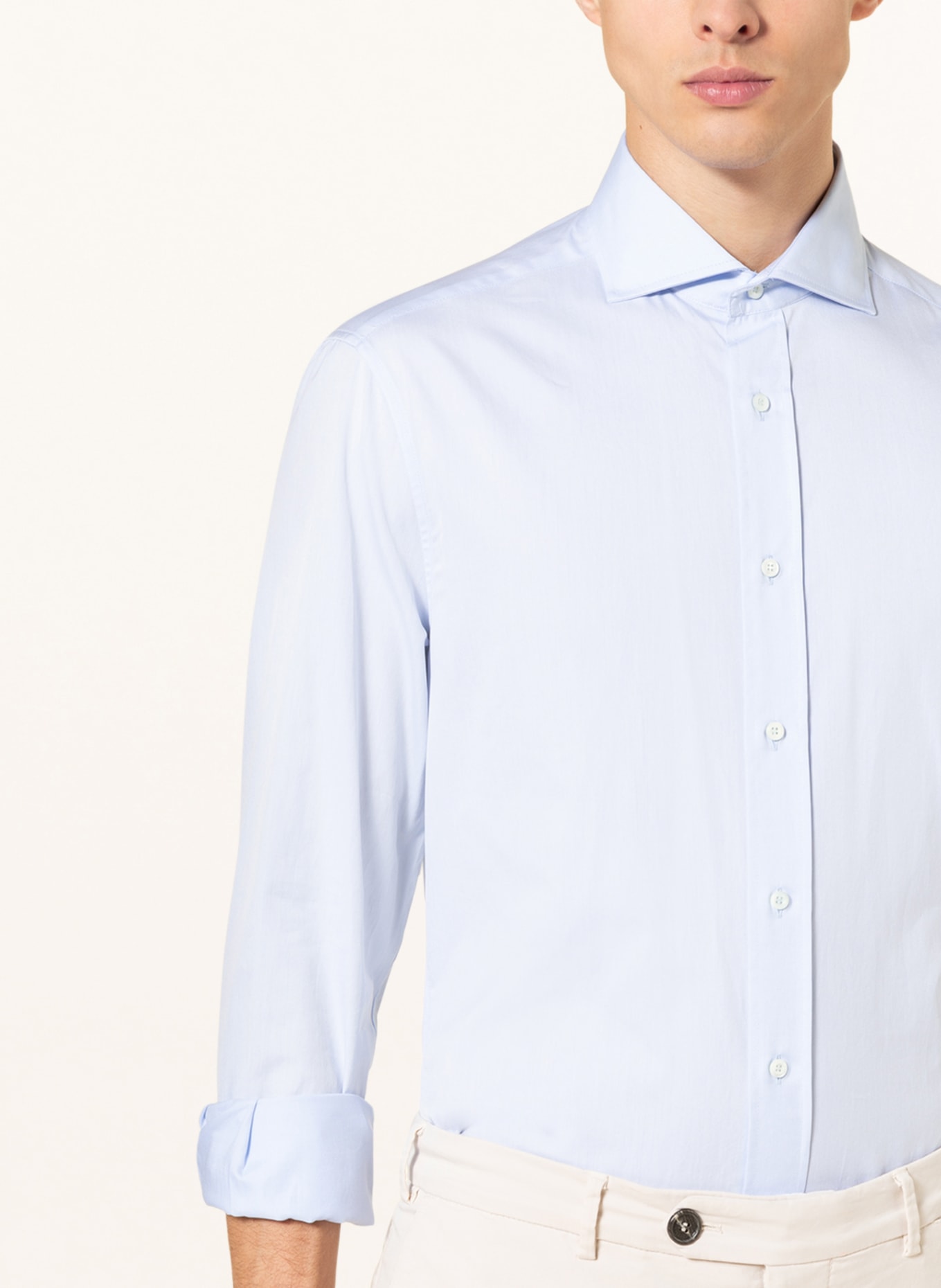 BRUNELLO CUCINELLI Košile Slim Fit: TMAVĚ MODRÁ