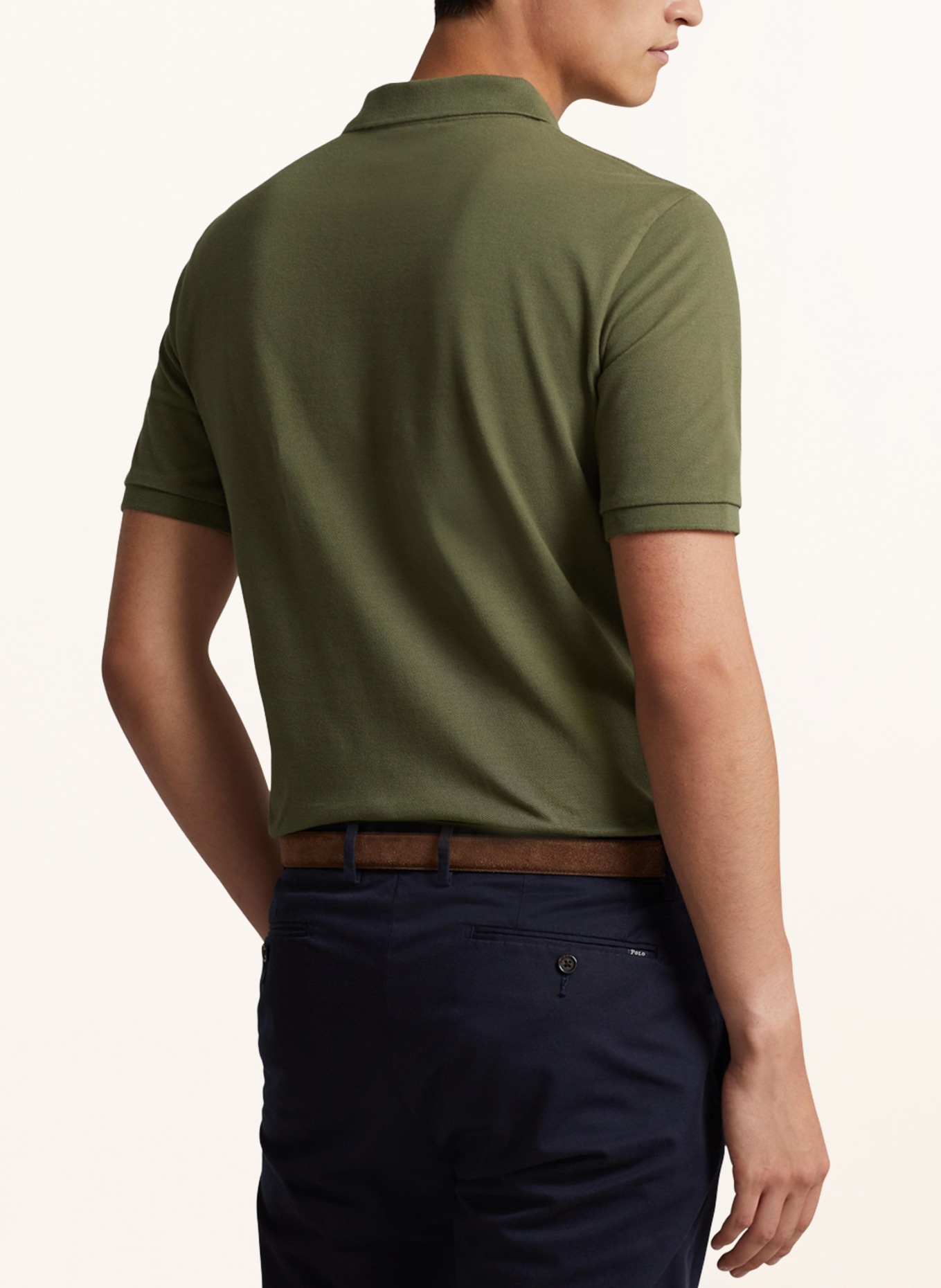 POLO RALPH LAUREN Piqué polo shirt slim fit, Color: OLIVE (Image 3)