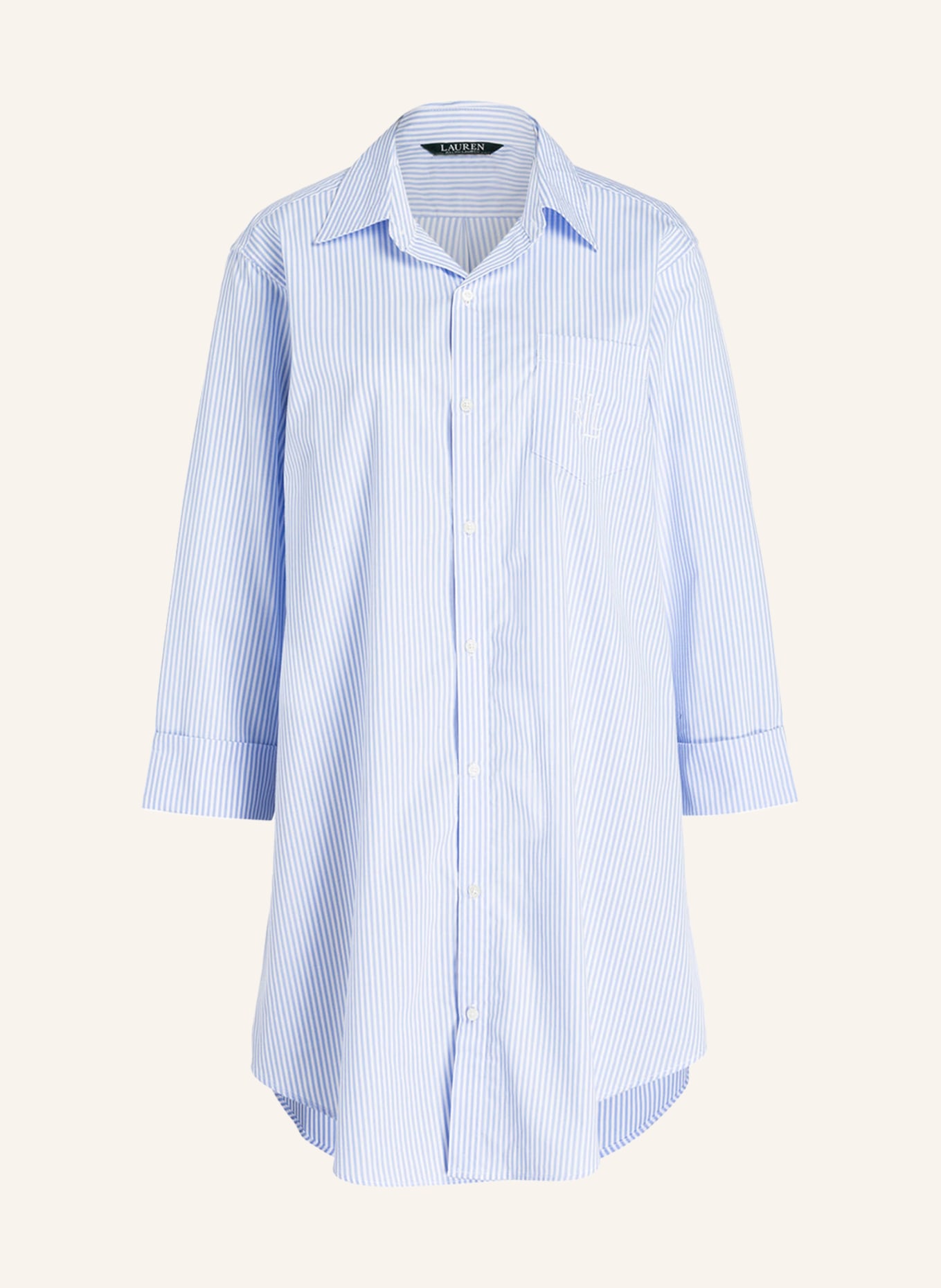 LAUREN RALPH LAUREN Nightgown, Color: BLUE/ WHITE STRIPED (Image 1)