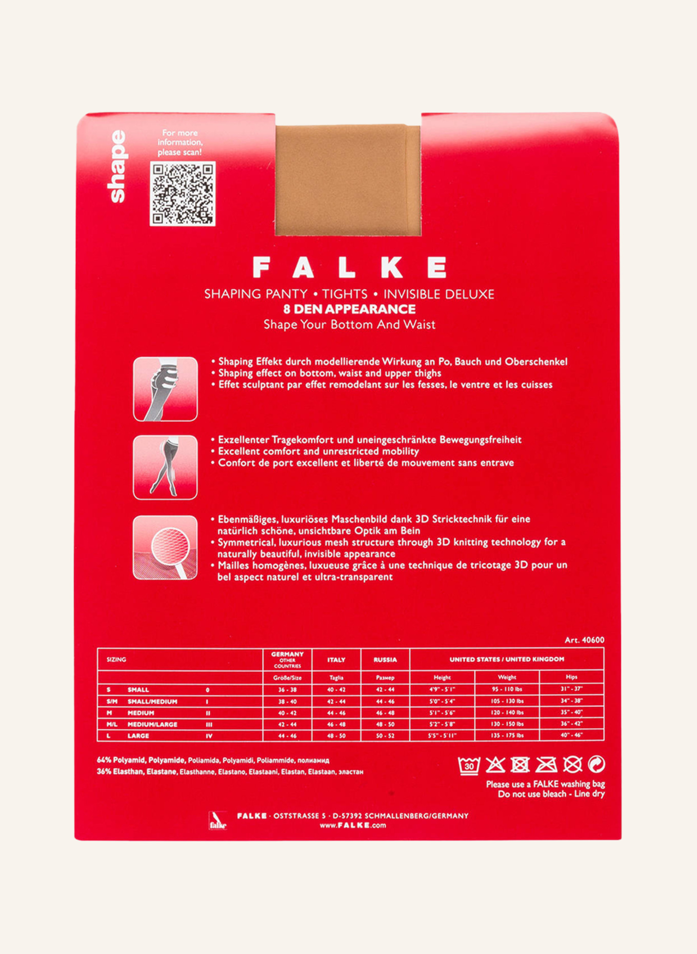 FALKE Tights INVISIBLE DELUXE, Color: 4069 POWDER (Image 3)