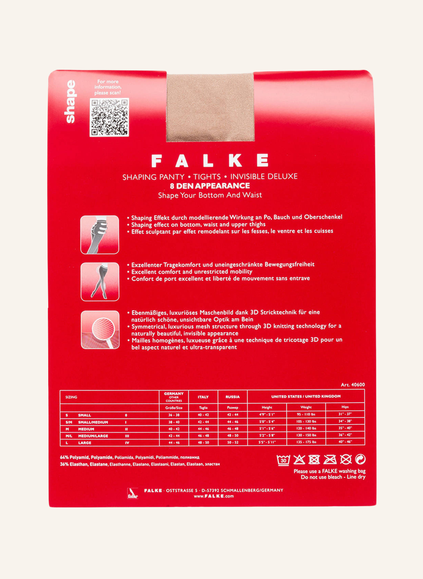FALKE Feinstrumpfhose INVISIBLE DELUXE, Farbe: 4099 SUN (Bild 4)