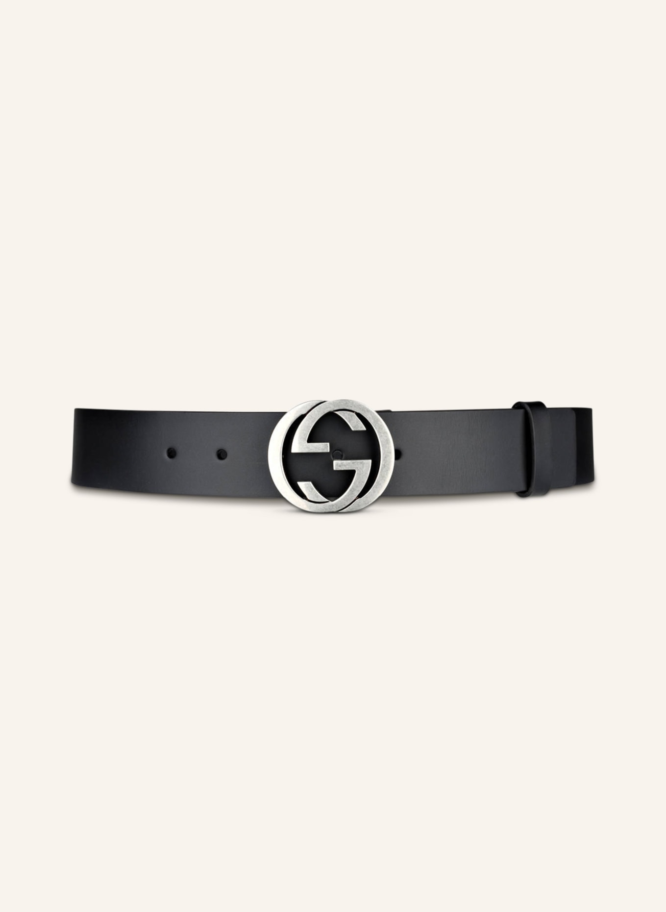 GUCCI Leather belt, Color: BLACK (Image 2)