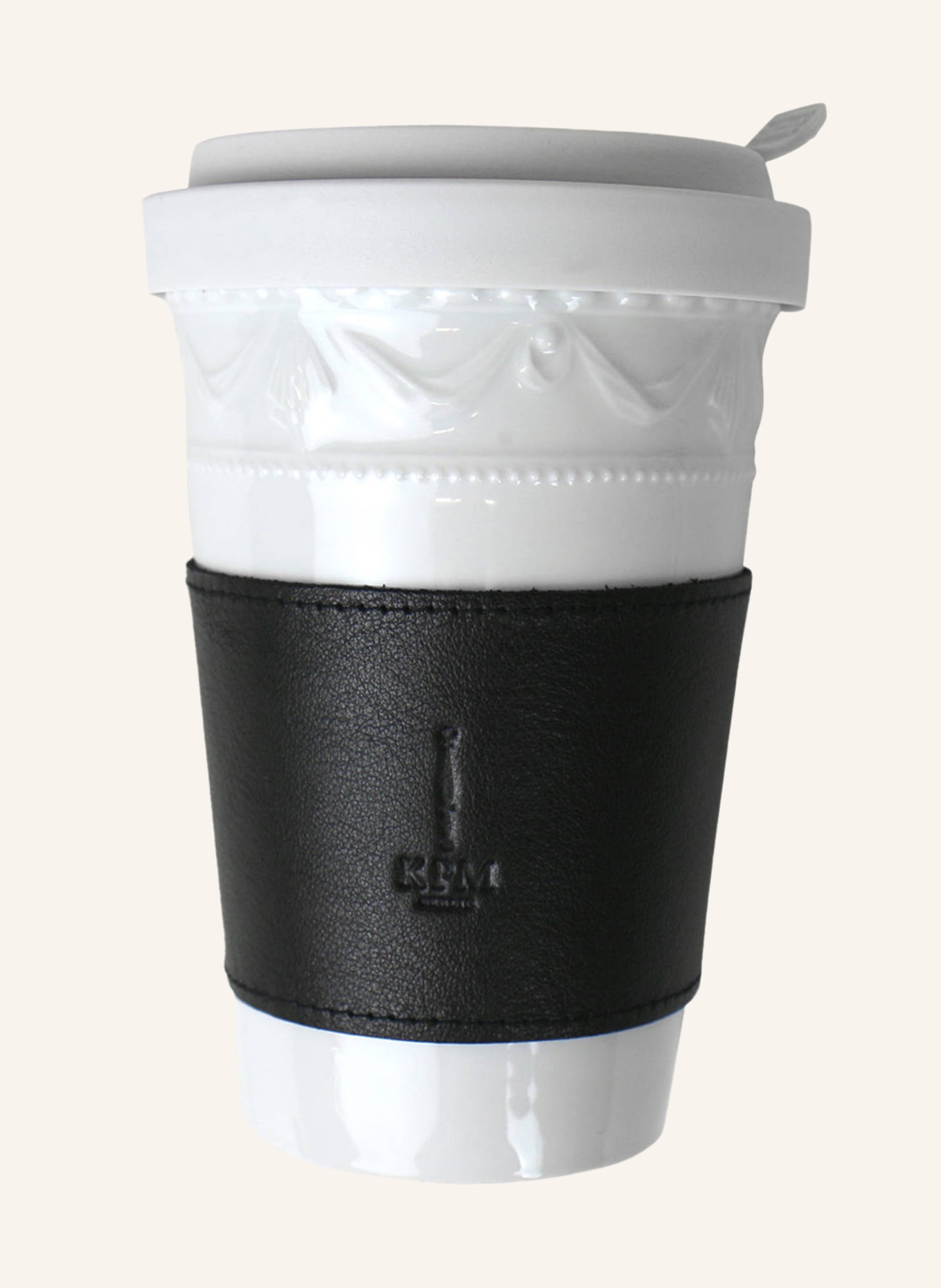 KPM Set of 2 to-go cups, Color: BLACK/ WHITE (Image 2)
