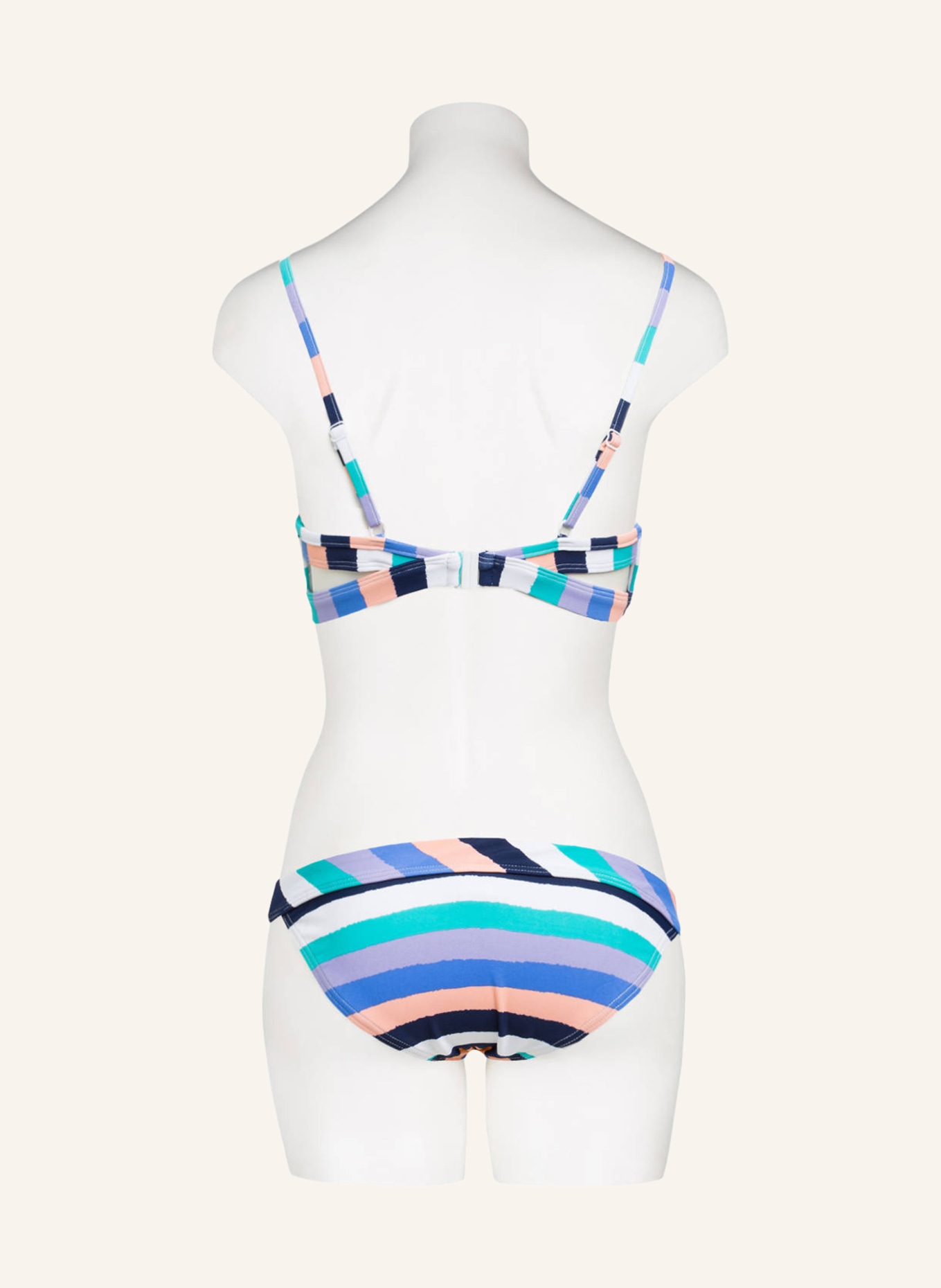 Hot Stuff Basic-Bikini-Hose, Farbe: BLAU/ FLIEDER/ APRICOT (Bild 3)