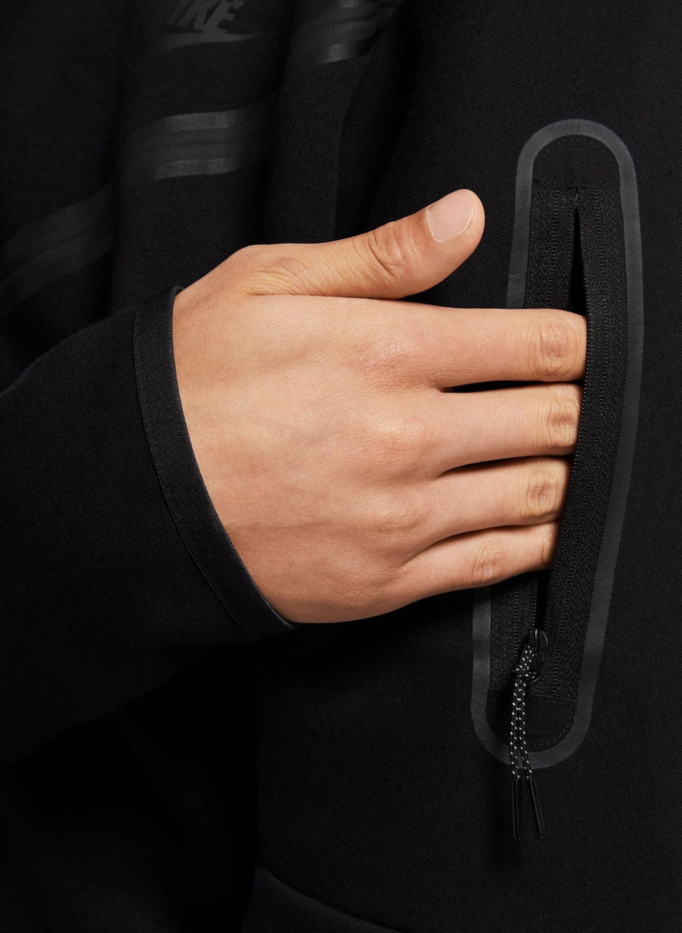 Nike Sweat jacket , Color: BLACK (Image 6)