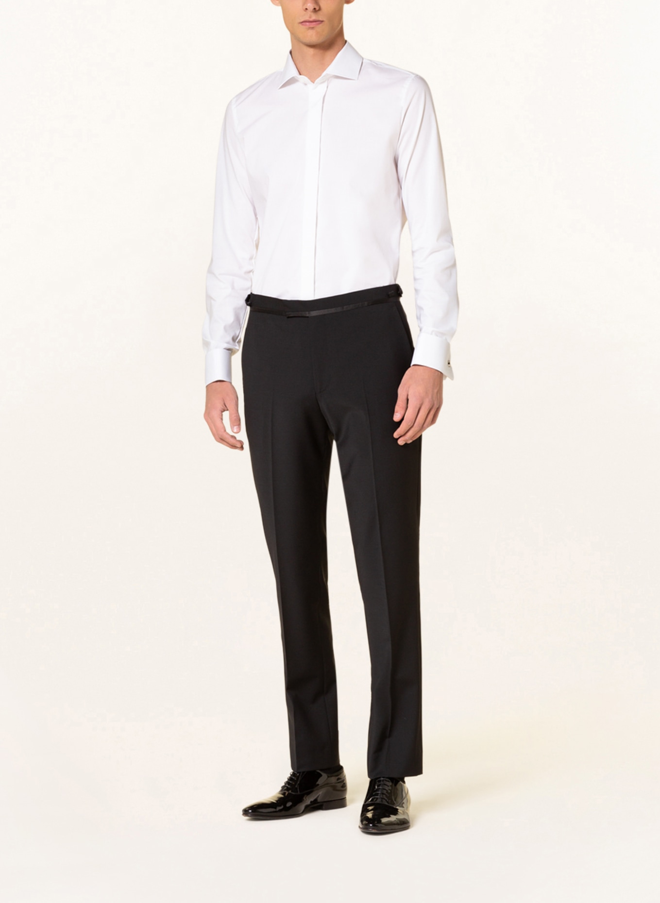 WILVORST Tuxedo shirt body fit, Color: WHITE (Image 2)