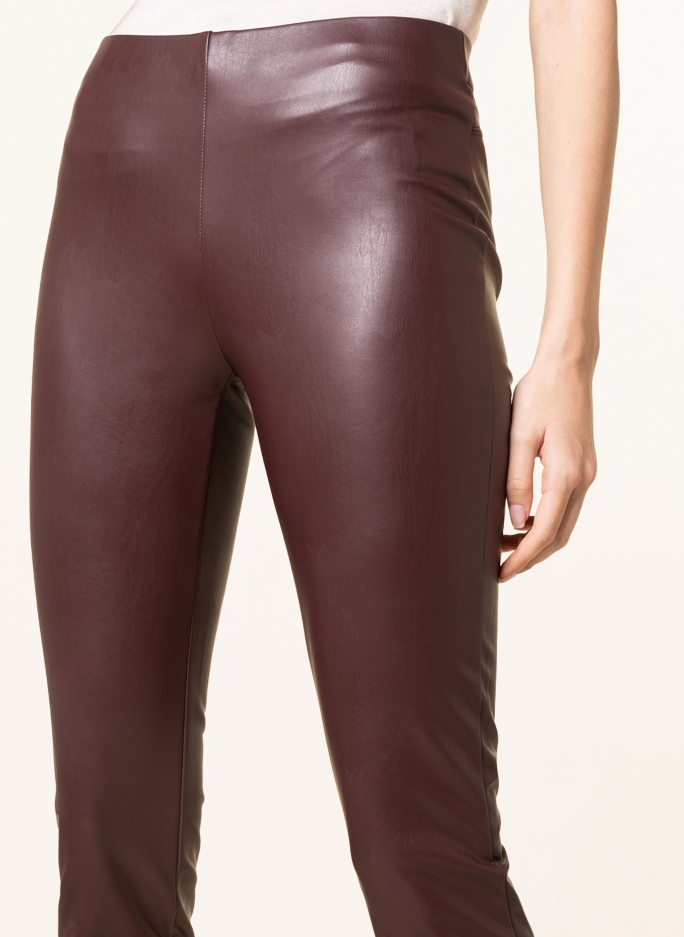 RAFFAELLO ROSSI Leggings RESA in Lederoptik, Farbe: DUNKELROT (Bild 5)