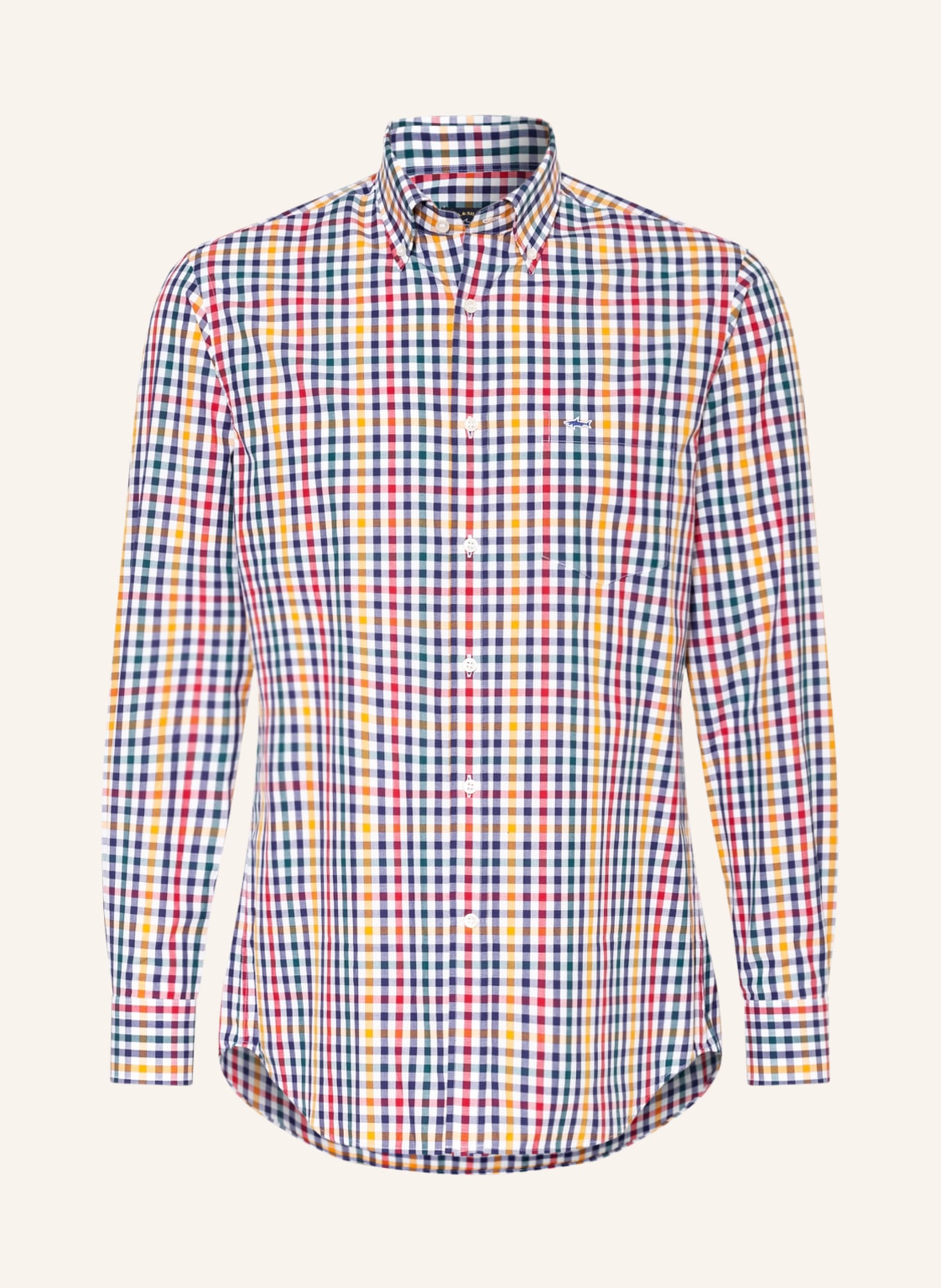PAUL & SHARK Shirt regular fit , Color: WHITE/ BLUE/ RED (Image 1)