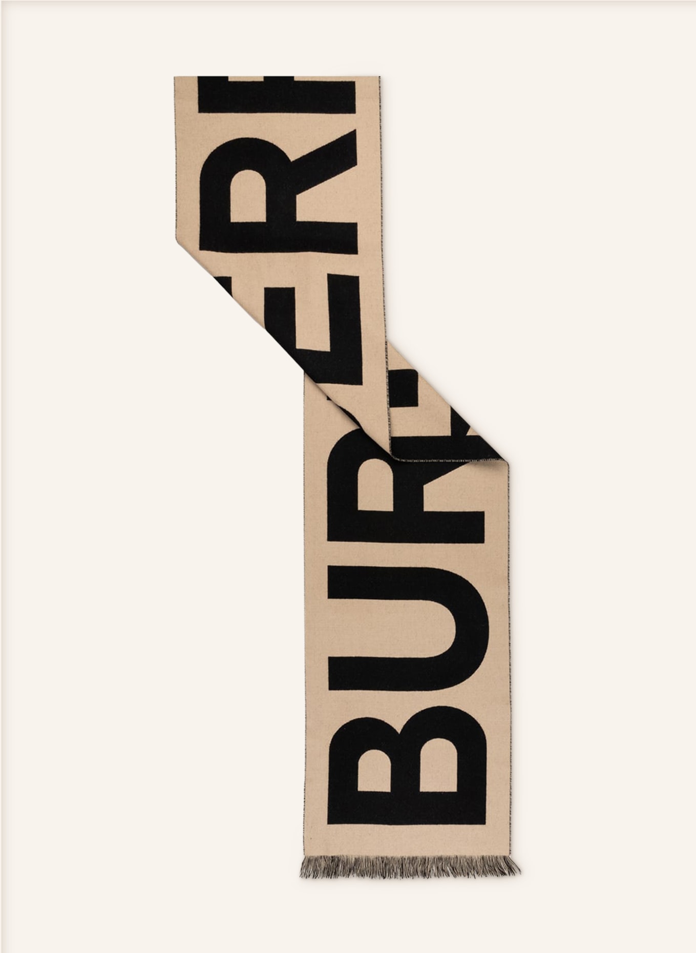 BURBERRY Scarf, Color: BEIGE/ BLACK (Image 2)