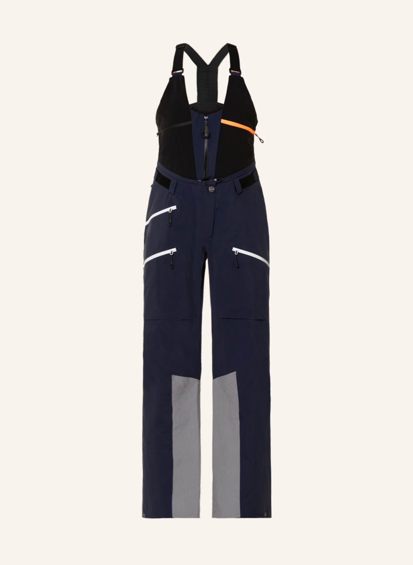 MAMMUT Ski pants LA LISTE PRO, Color: DARK BLUE/ WHITE (Image 1)