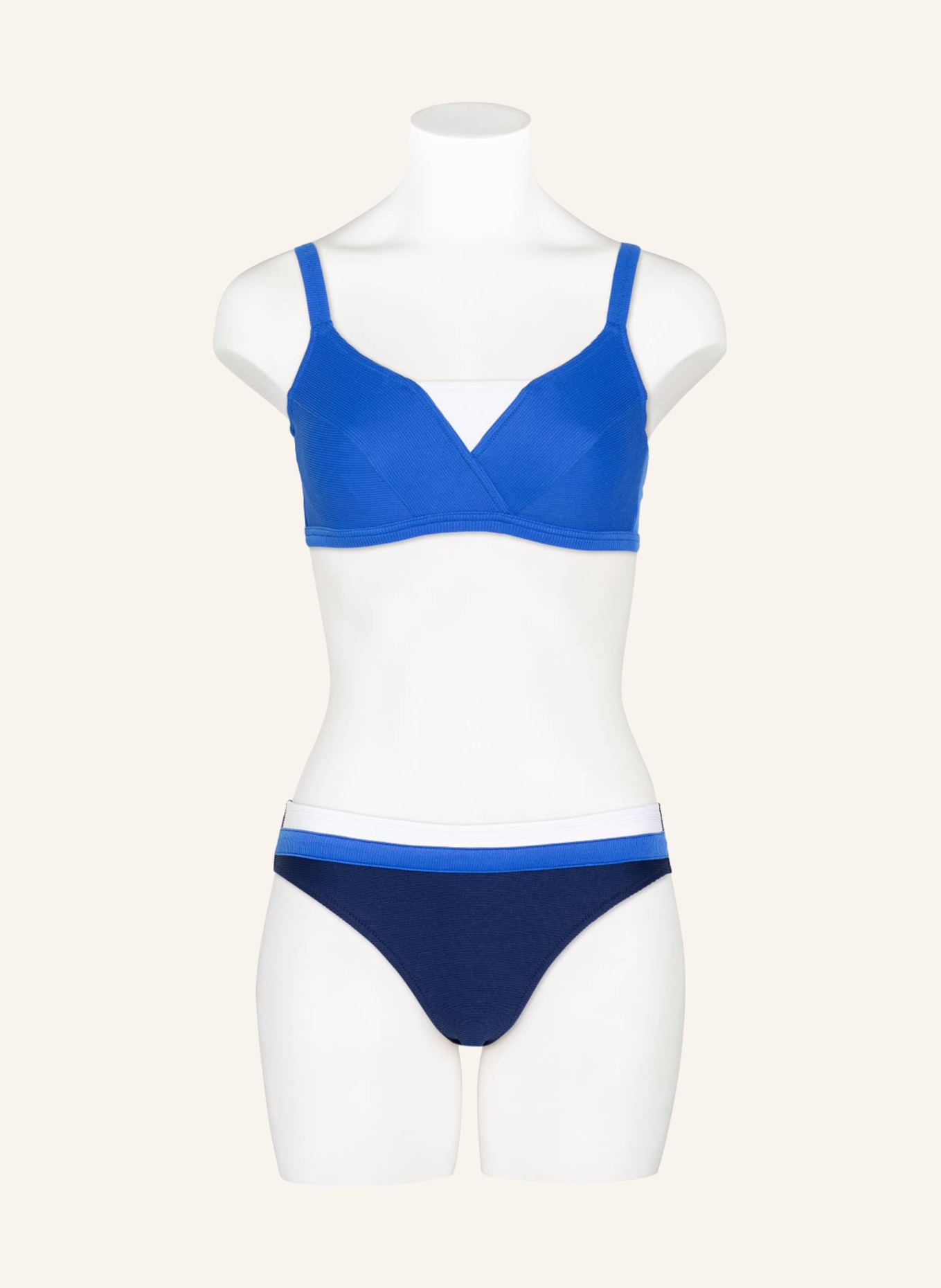 Lidea Bustier-Bikini-Top CONTRAST , Farbe: BLAU/ WEISS (Bild 2)