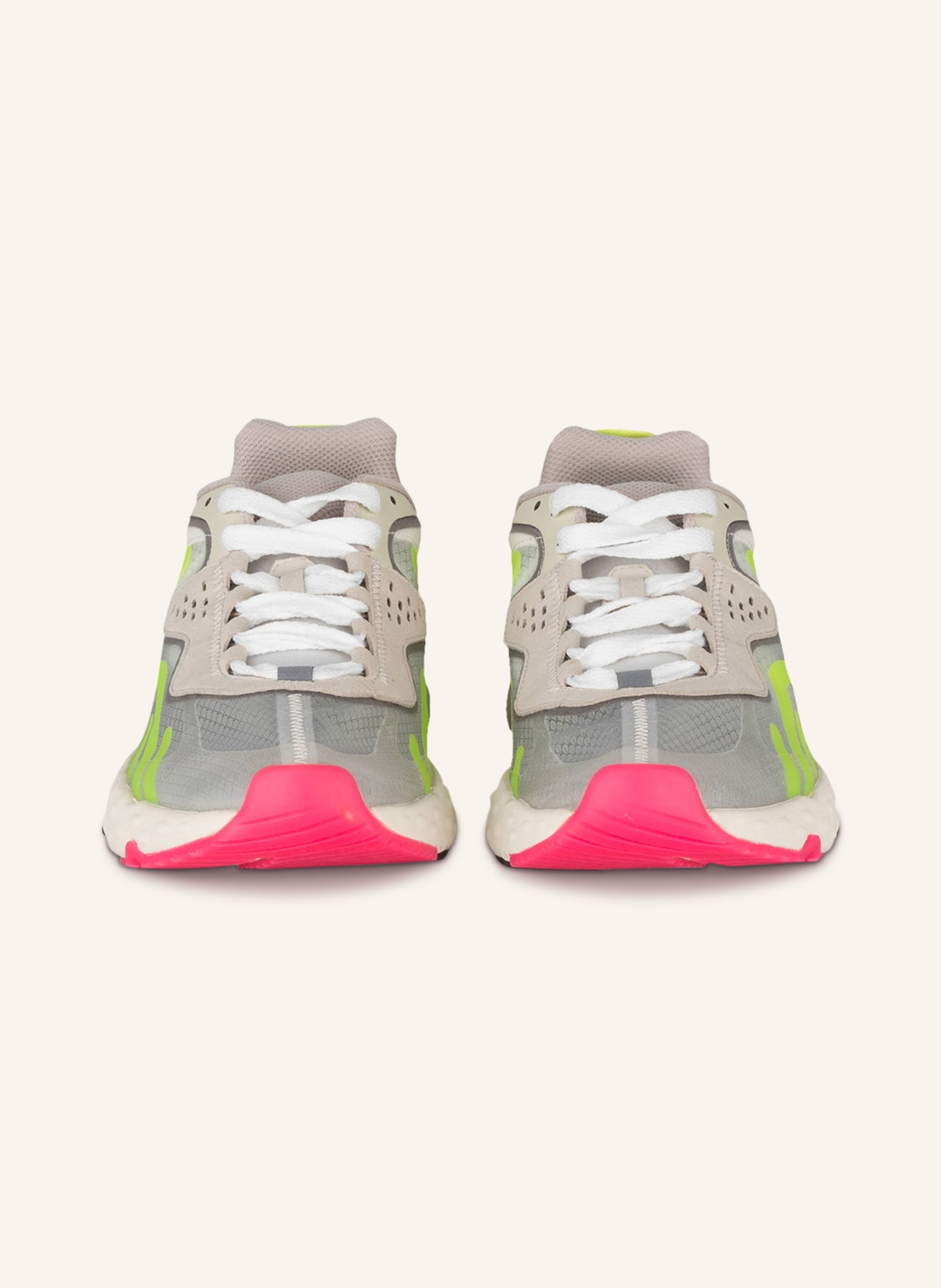 Acne Studios Sneakers BUZZ, Color: LIGHT GRAY/ YELLOW/ PINK (Image 3)