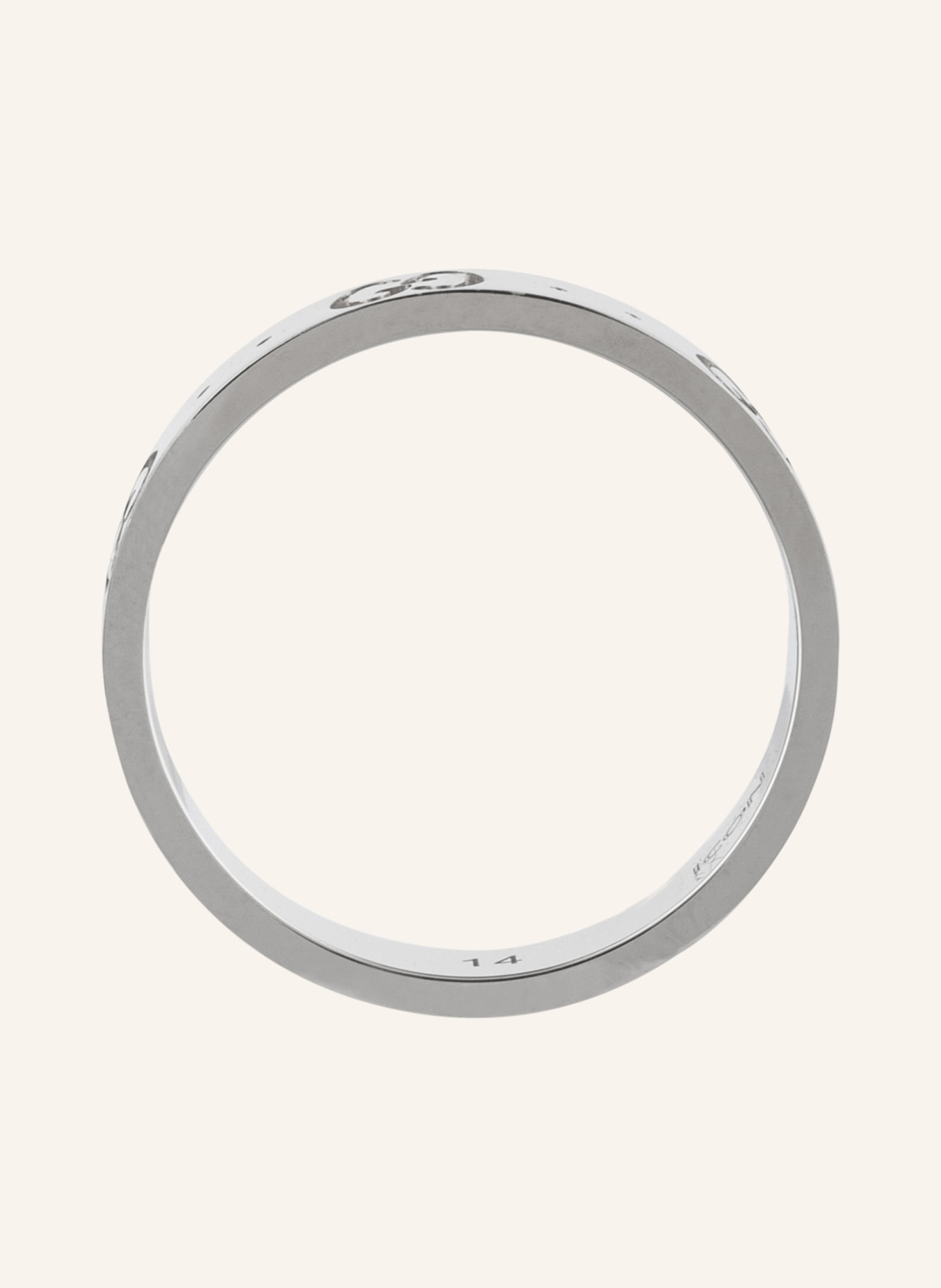 GUCCI Ring ICON aus 18 Karat Weißgold, Farbe: SILBER (Bild 2)