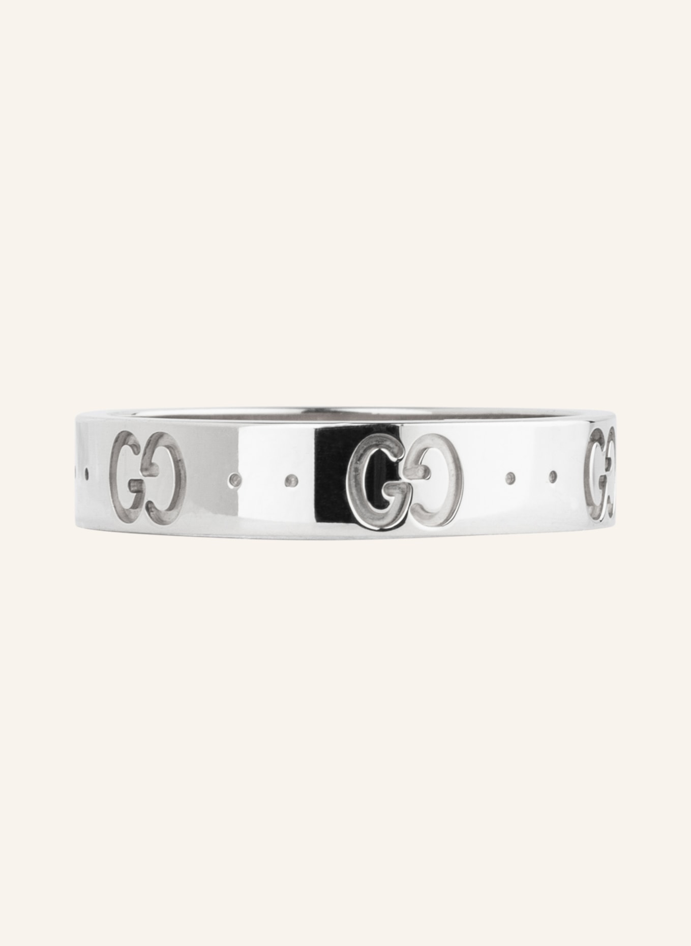 GUCCI Ring ICON in 18 carat white gold, Color: SILVER (Image 3)