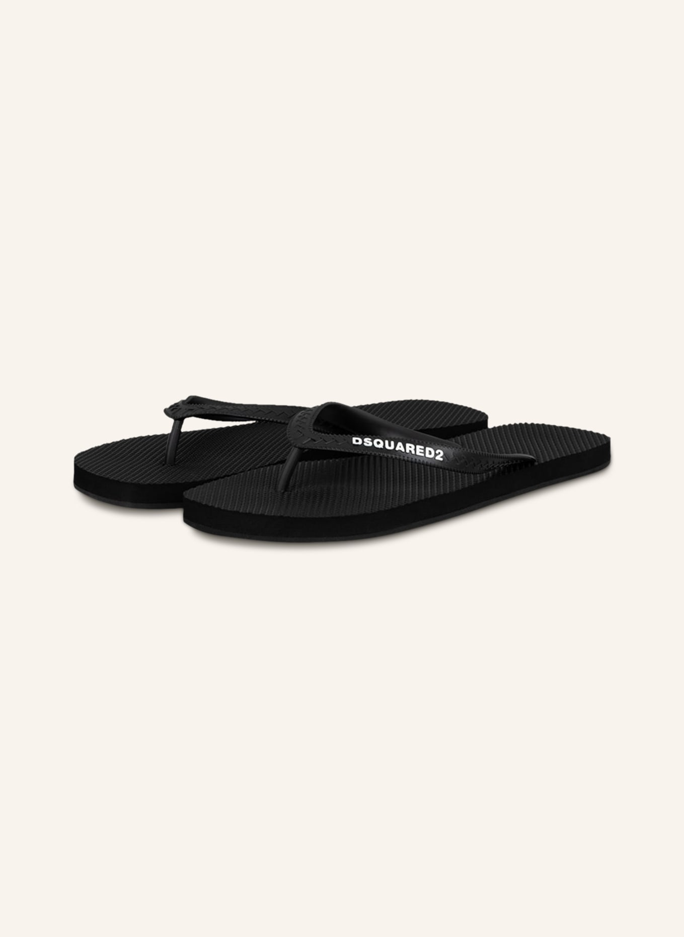 DSQUARED2 Flip flops, Color: BLACK (Image 1)