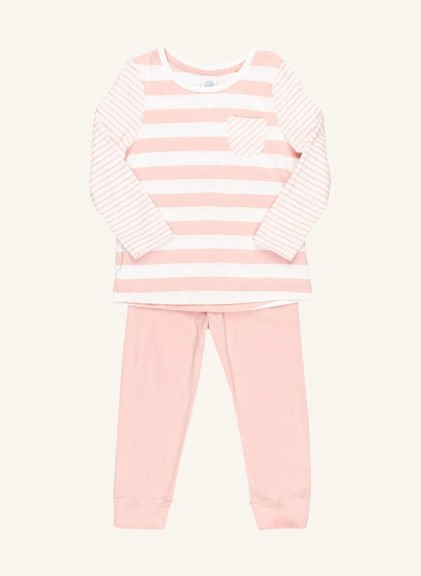 Sanetta Schlafanzug, Farbe: WEISS/ ROSÉ (Bild 1)