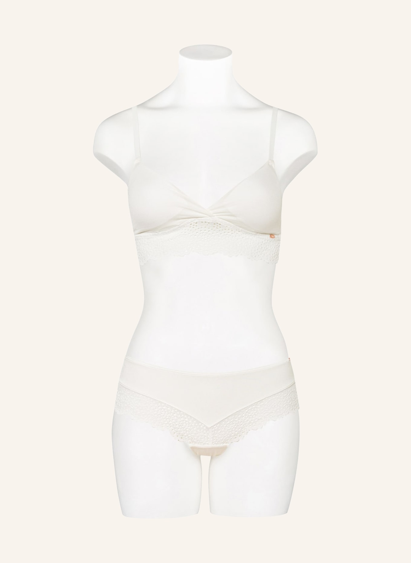 Skiny Triangle bra EVERY DAY IN BAMBOO LACE, Color: WHITE (Image 2)