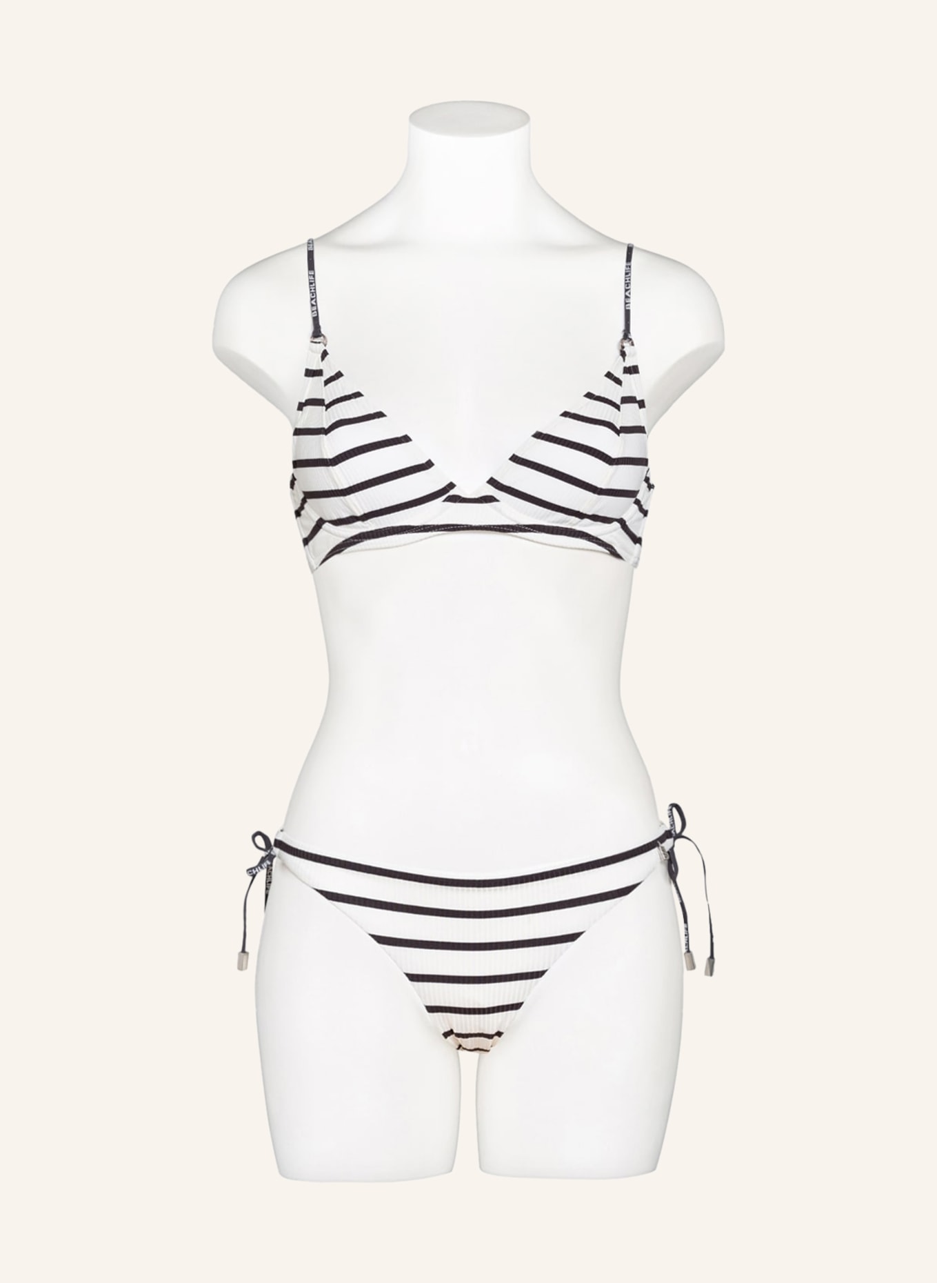 BEACHLIFE Bügel-Bikini-Top IDENTITY, Farbe: WEISS/ SCHWARZ (Bild 2)