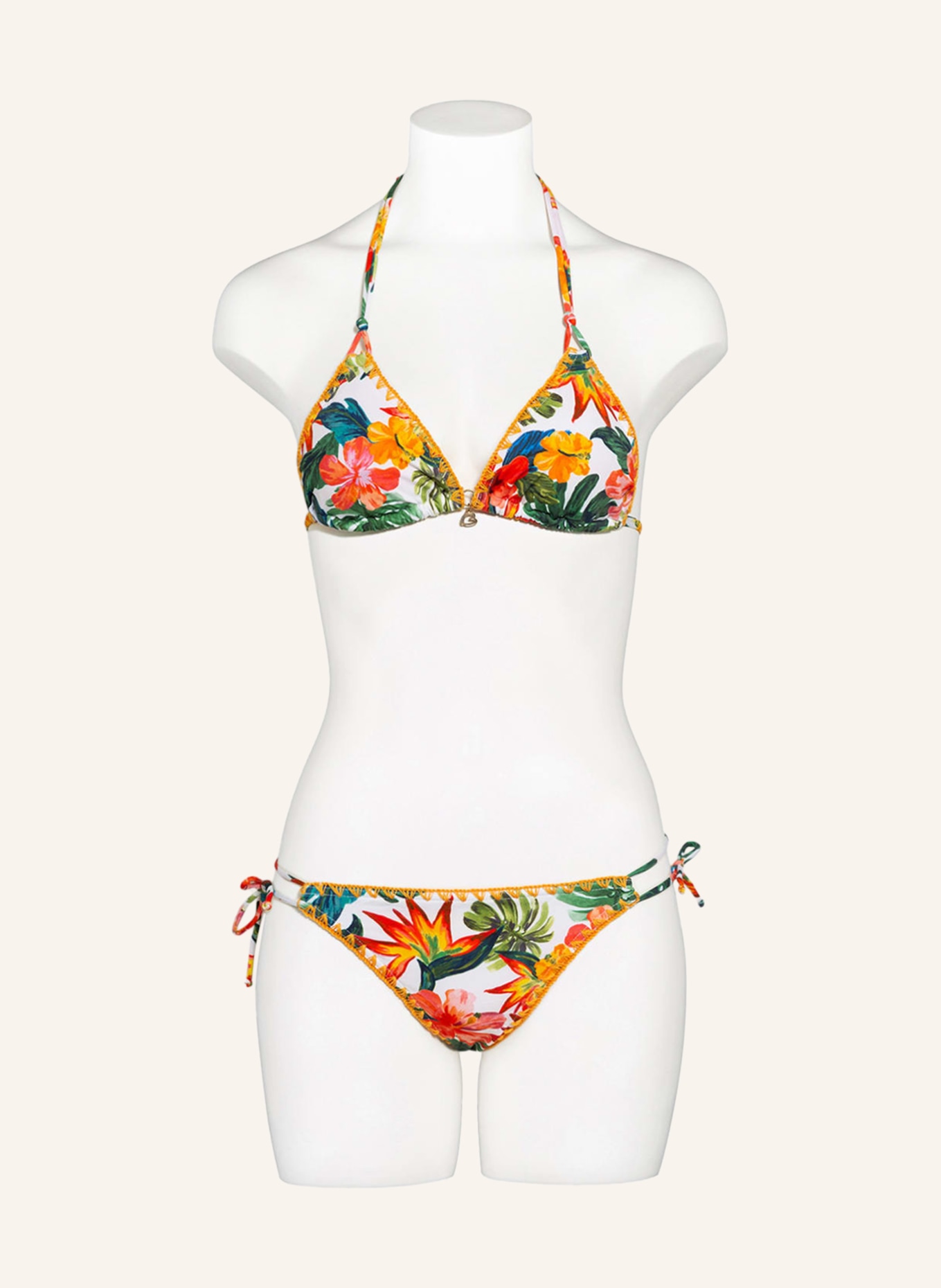 BANANA MOON Bikini-Hose KAAWA AVORA, Farbe: WEISS/ GRÜN/ ROT (Bild 2)