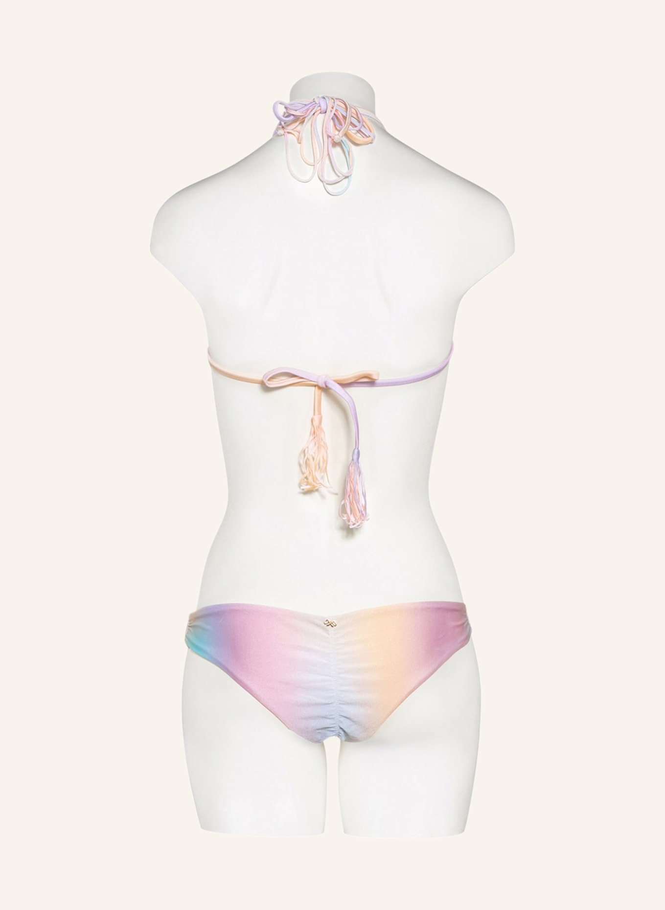 PILYQ Bikini-Hose GOLDEN HOUR, Farbe: ROSA/ HELLORANGE/ MINT (Bild 3)