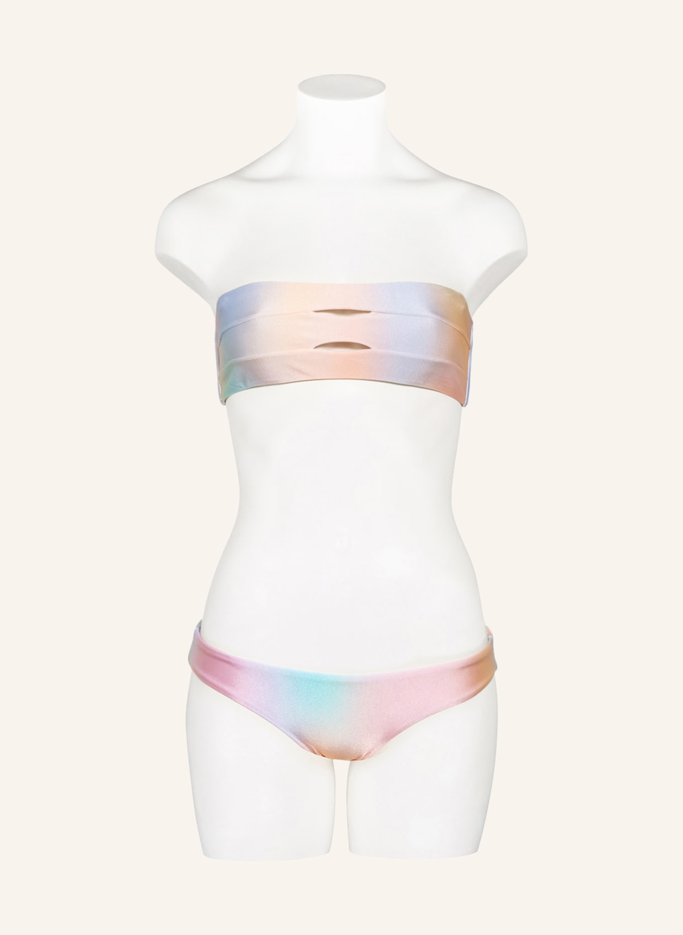 PILYQ Bikini-Hose GOLDEN HOUR, Farbe: ROSA/ HELLORANGE/ MINT (Bild 2)