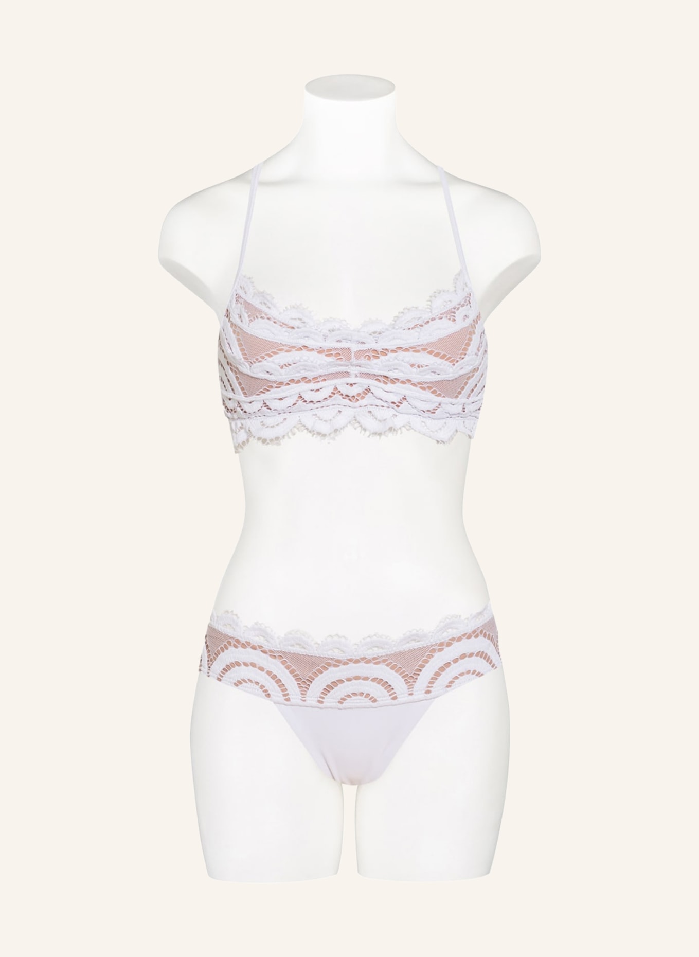 PILYQ Bralette-Bikini-Top WATERLILY, Farbe: WEISS (Bild 2)