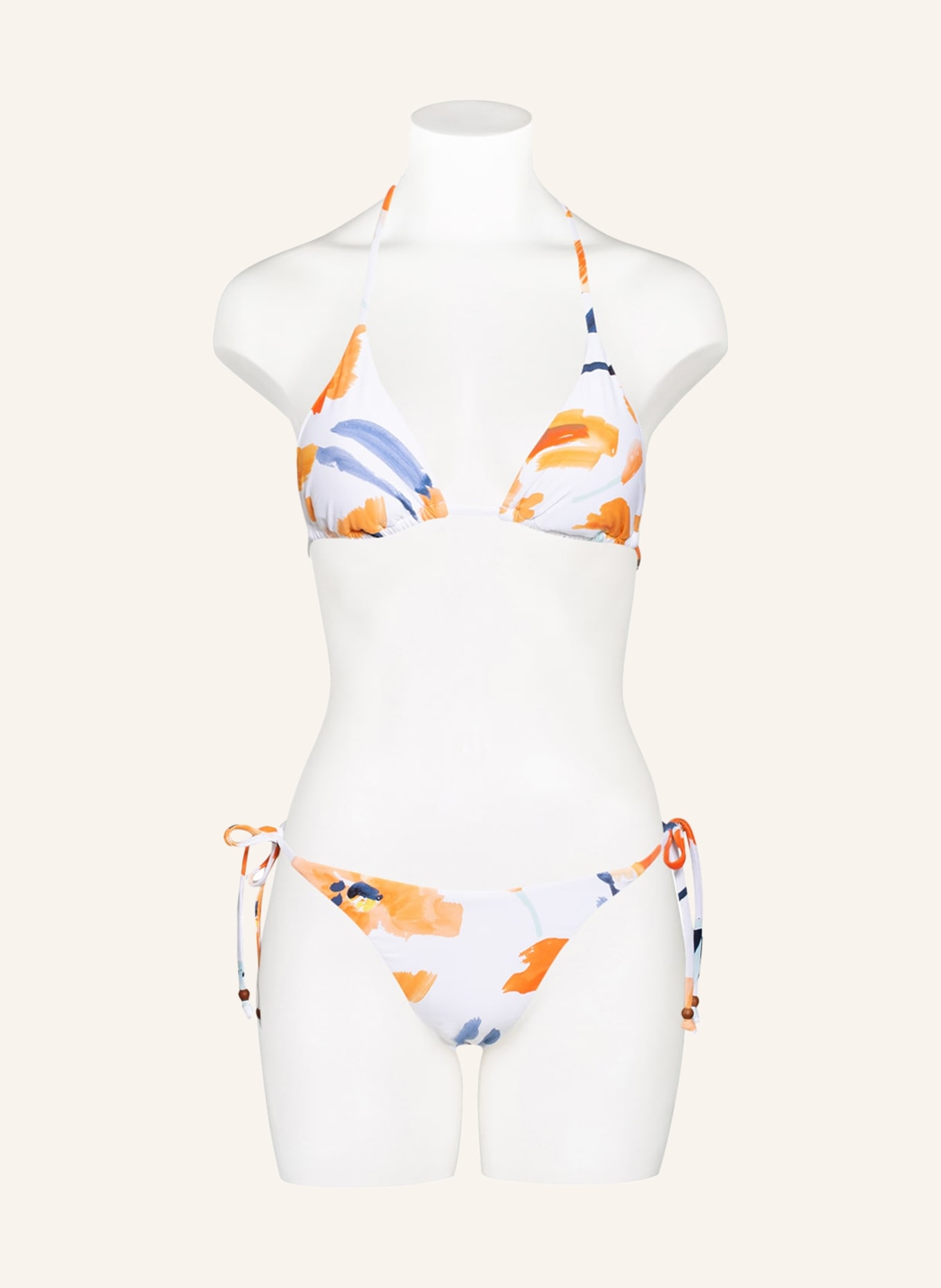 SEAFOLLY Dół od bikini SUMMER MEMOIRS, Kolor: BIAŁY/ POMARAŃCZOWY/ NIEBIESKI (Obrazek 2)
