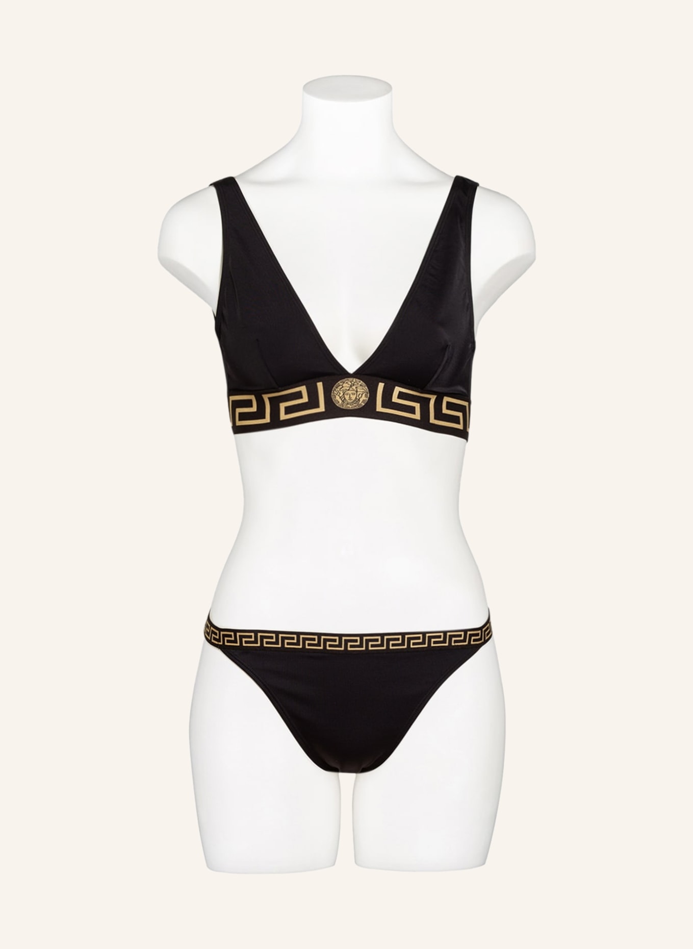 VERSACE Basic-Bikini-Hose, Farbe: SCHWARZ/ GOLD (Bild 2)