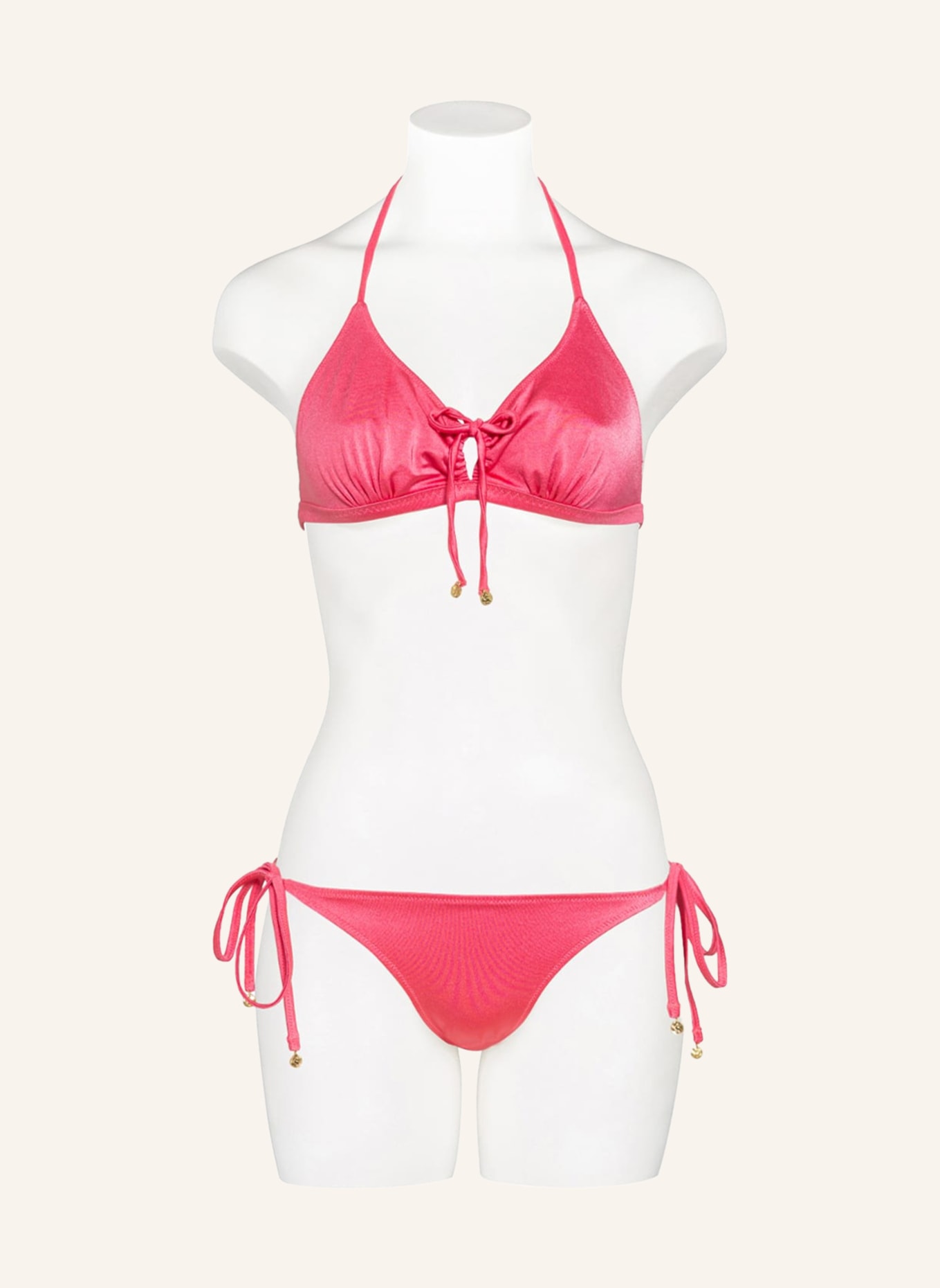 LOVE Stories Triangel-Bikini-Top CARLY , Farbe: HELLROT (Bild 2)