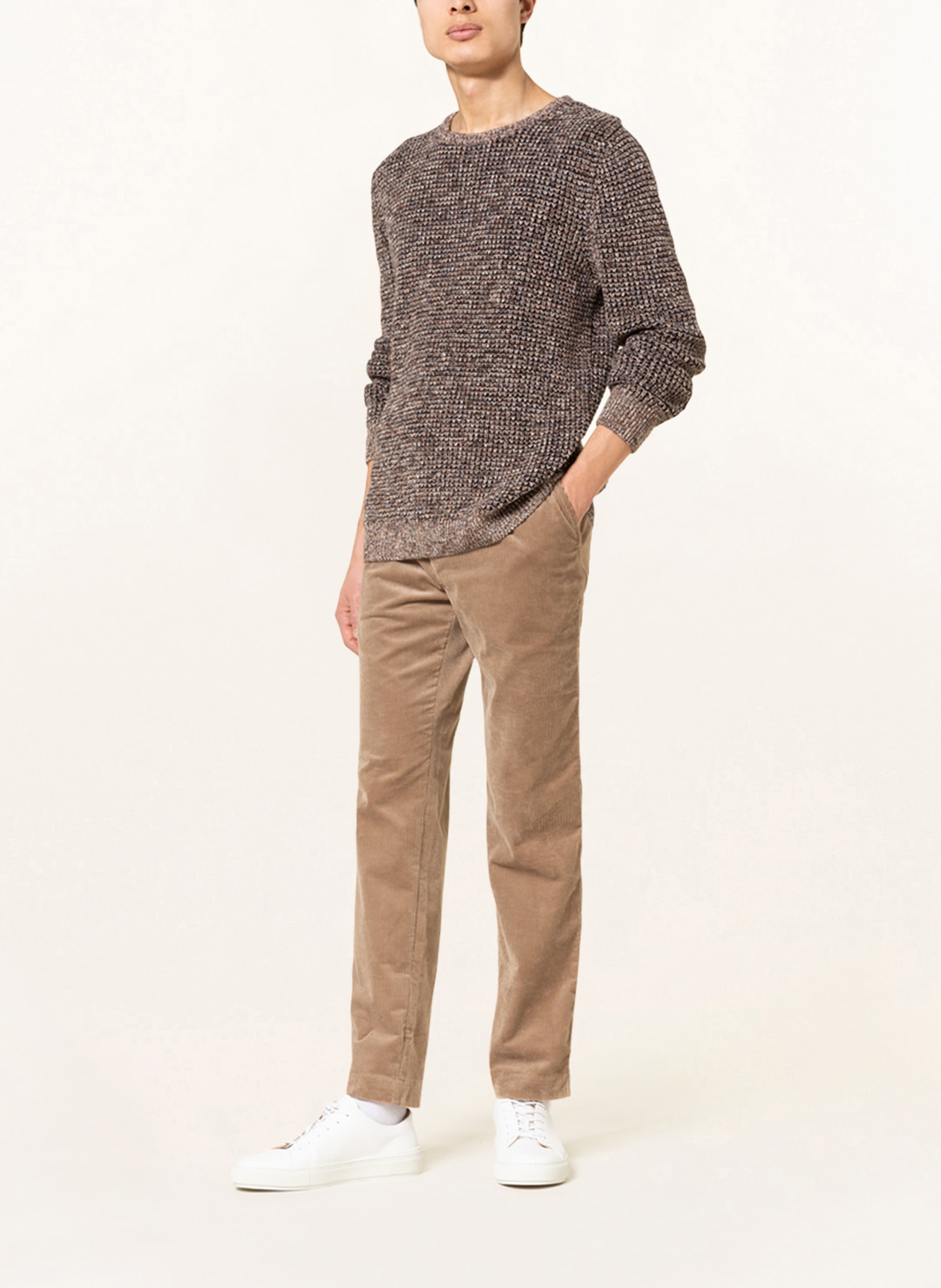 RAGMAN Sweater, Color: BEIGE/ BLACK/ TAUPE (Image 2)